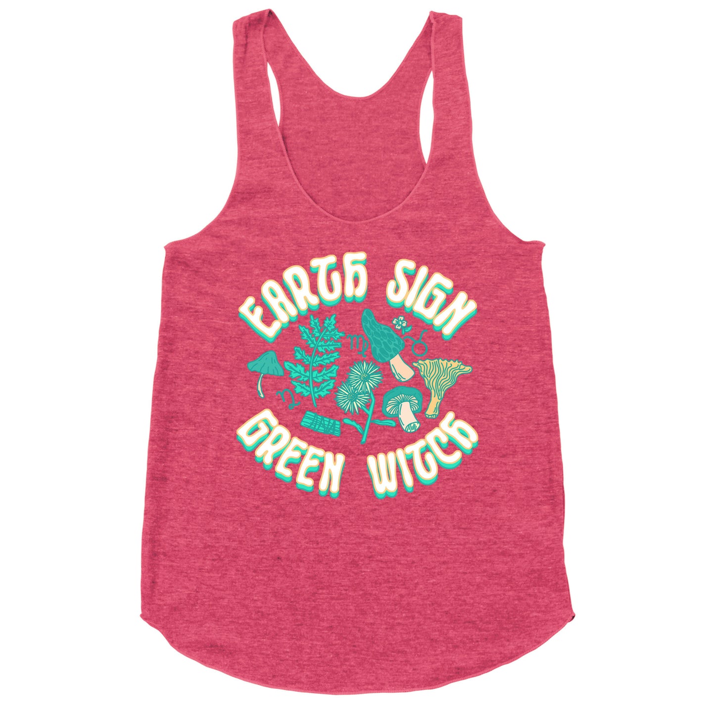 Earth Sign Green Witch Racerback Tank
