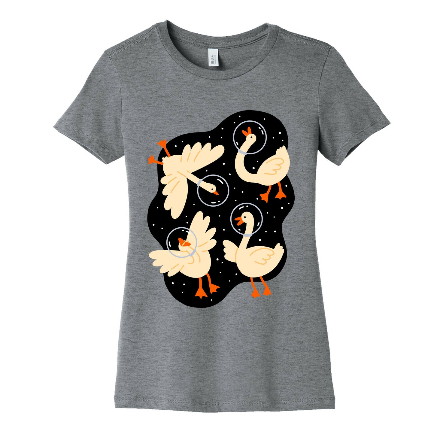 Geese In Space Women's Cotton Tee