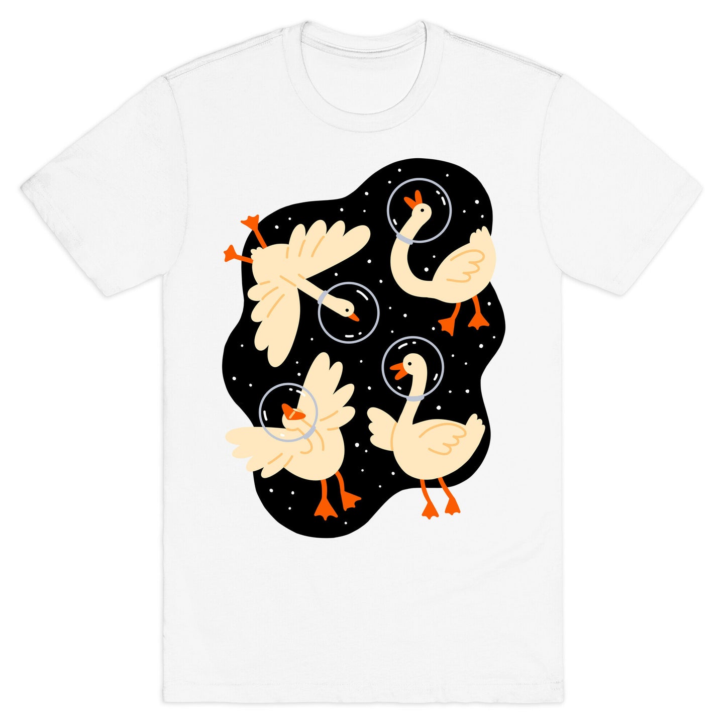 Geese In Space T-Shirt
