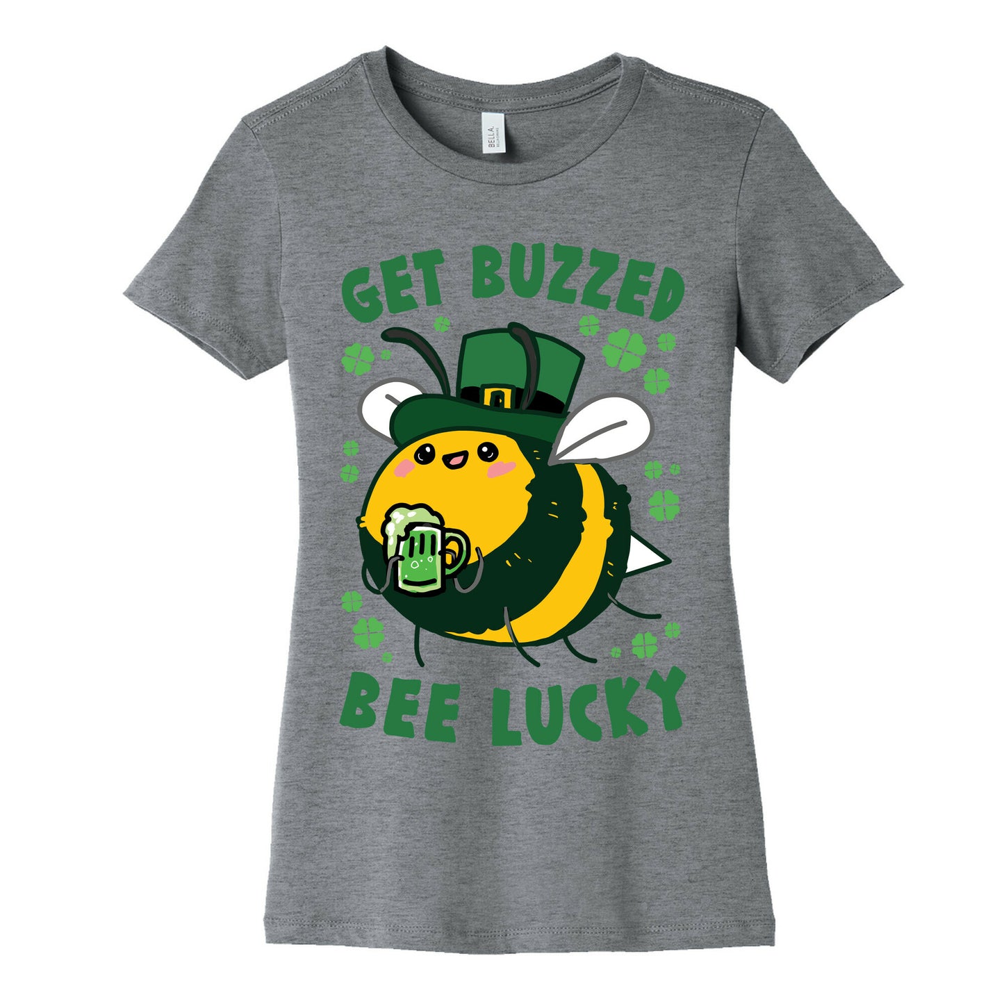 Get Buzzed, Bee Lucky Women's Cotton Tee