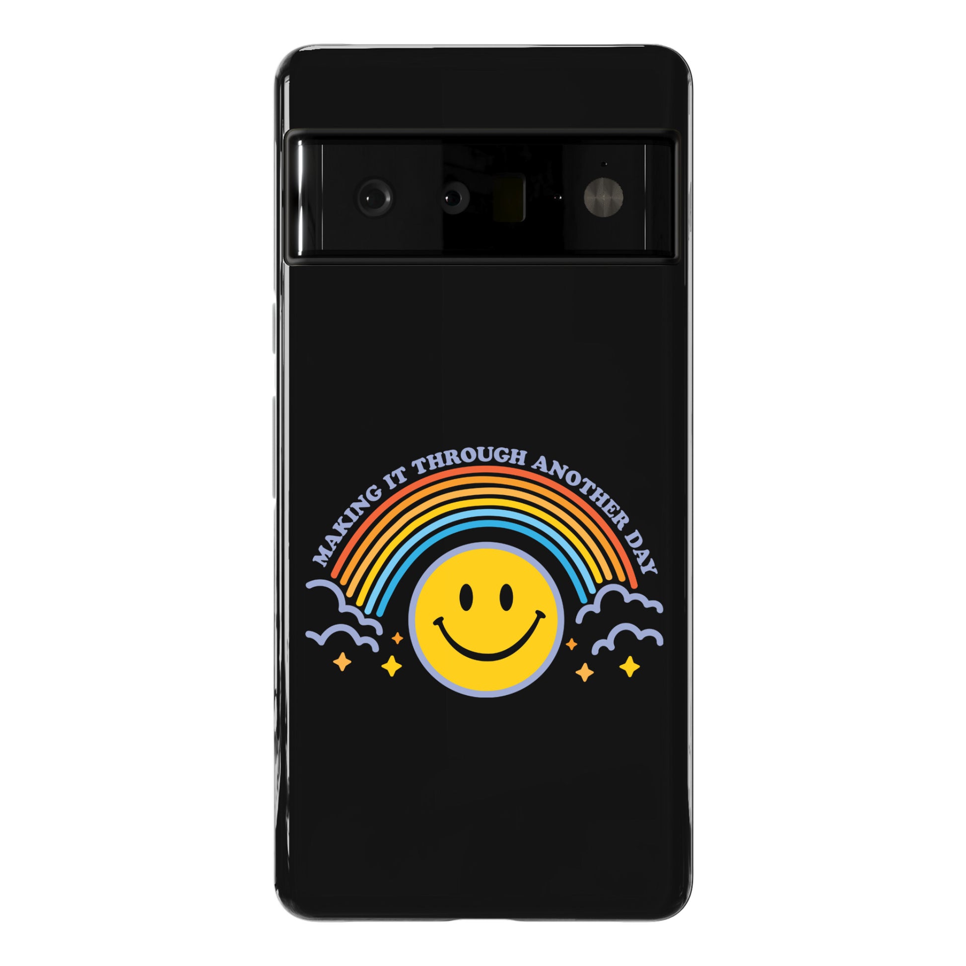 Making It Through Another Day Smiley Face Phone Case