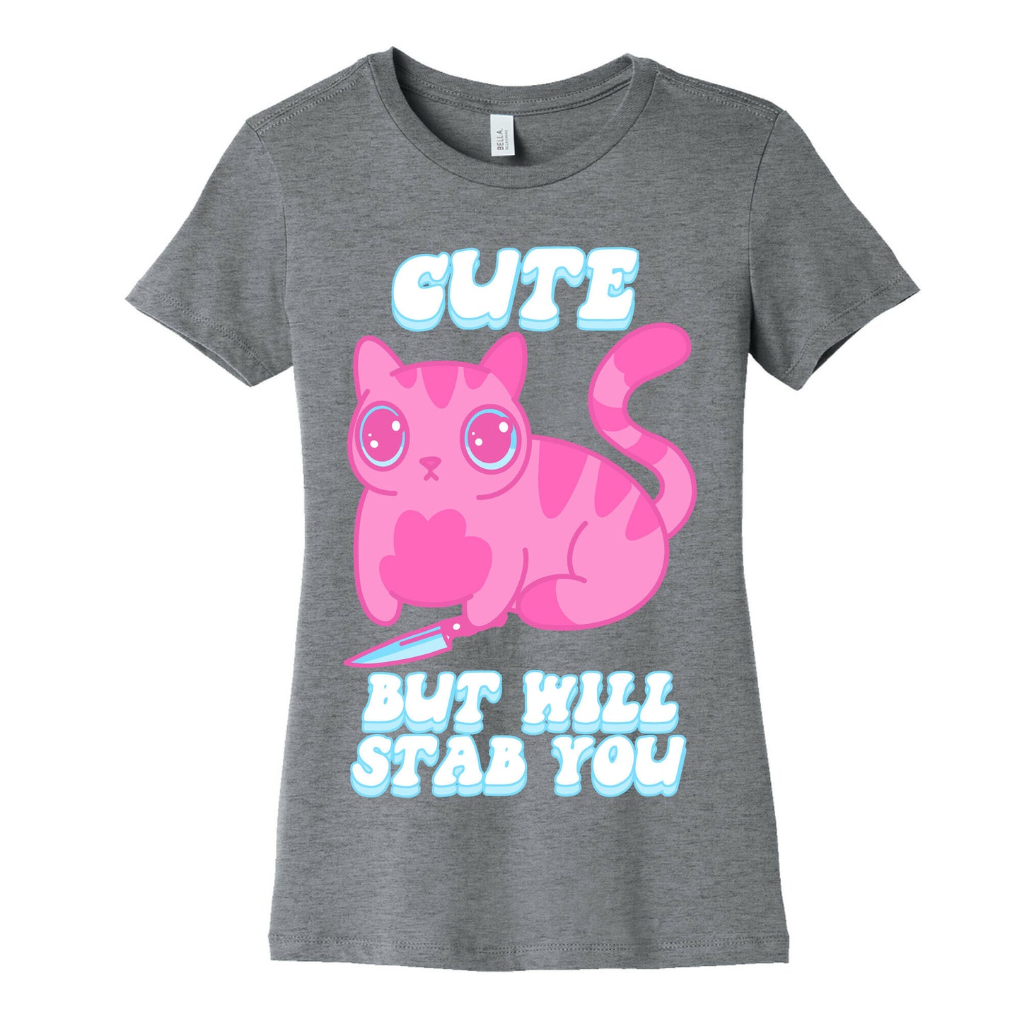 Cute But Will Stab You Cat Women's Cotton Tee