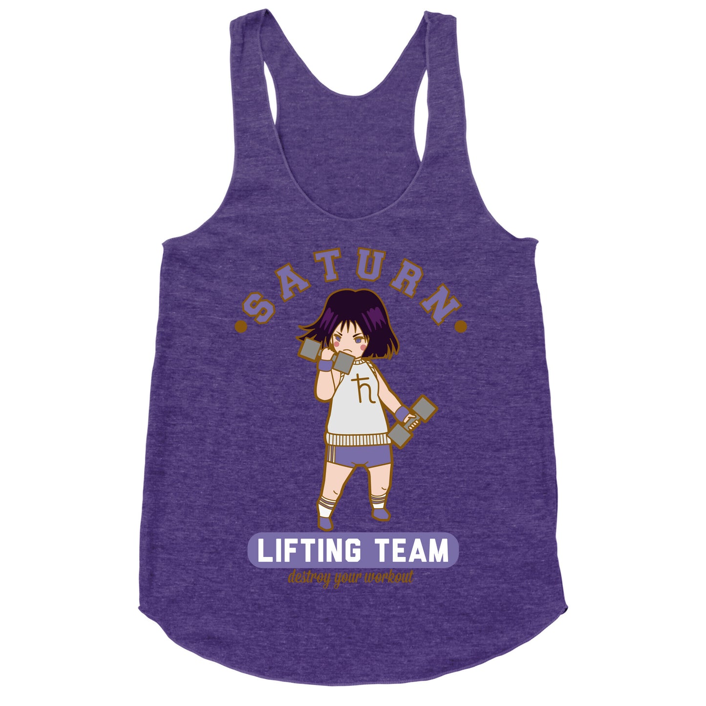 Saturn Lifting Team Parody Racerback Tank
