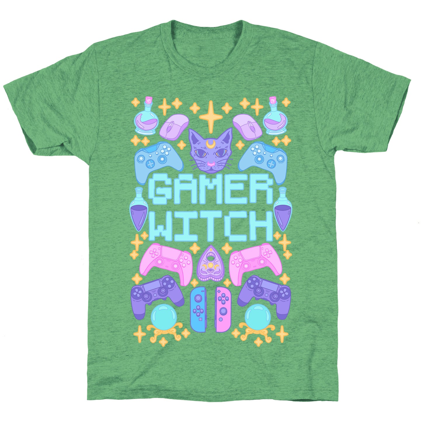 Gamer Witch Unisex Triblend Tee