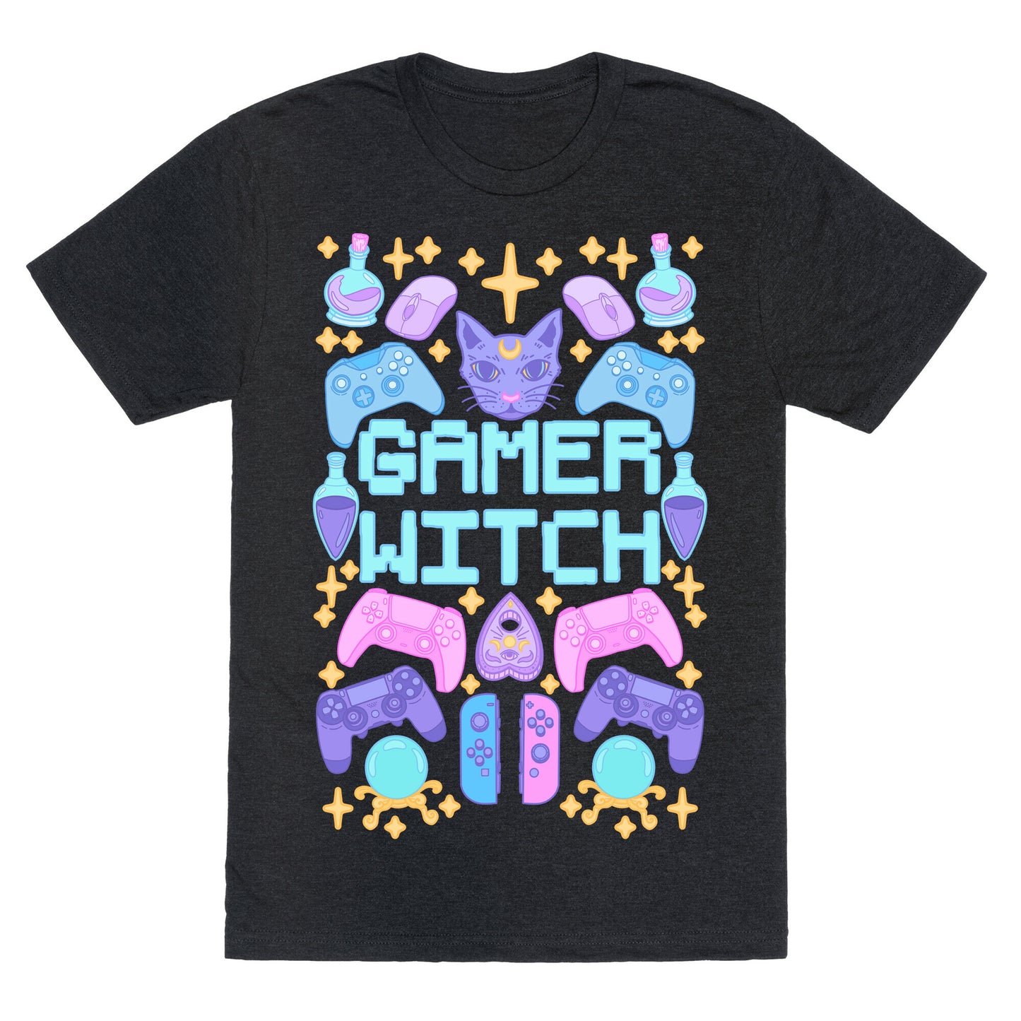 Gamer Witch Unisex Triblend Tee