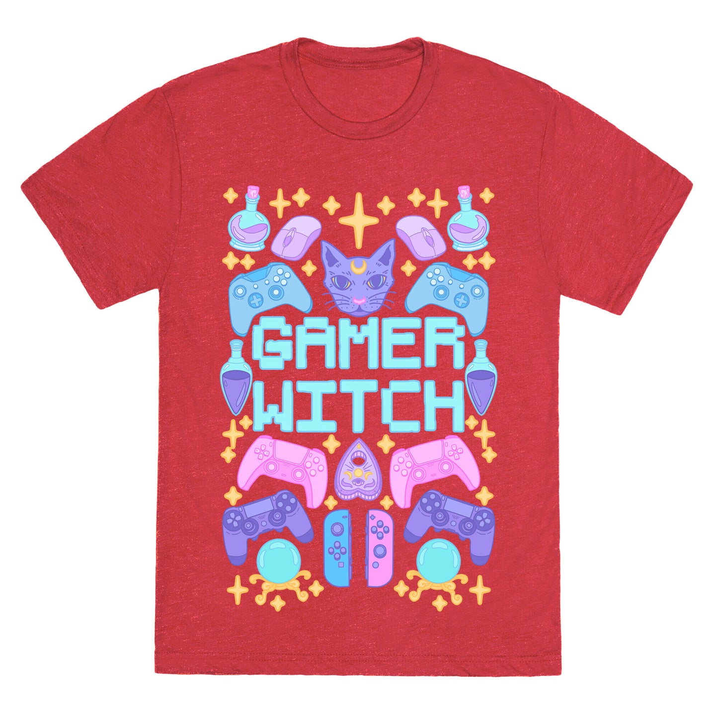 Gamer Witch Unisex Triblend Tee