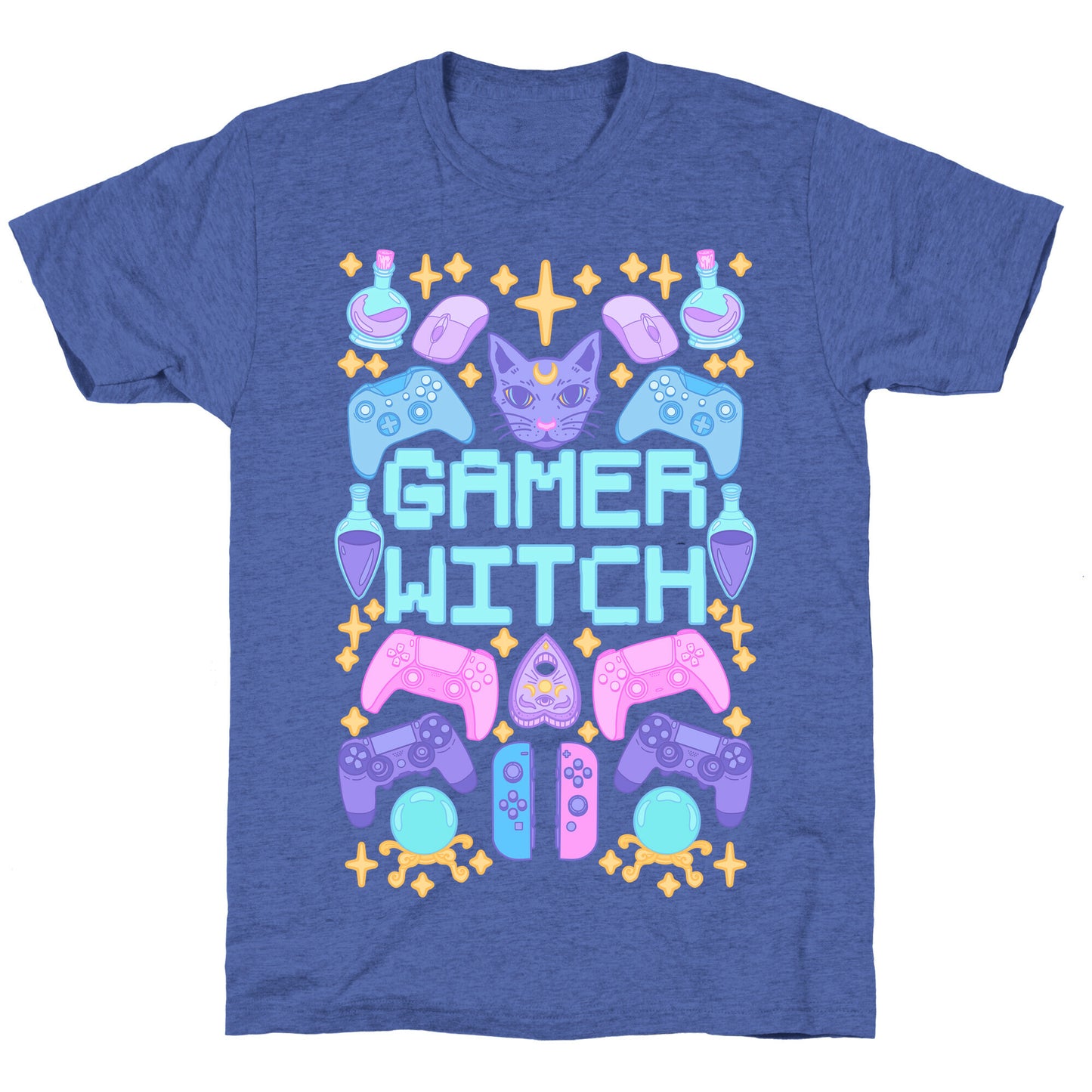 Gamer Witch Unisex Triblend Tee
