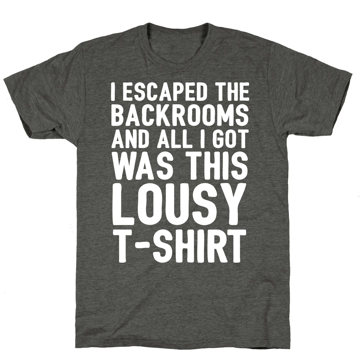 I Escaped The Backrooms And All I Got Was This Lousy T-Shirt Unisex Triblend Tee