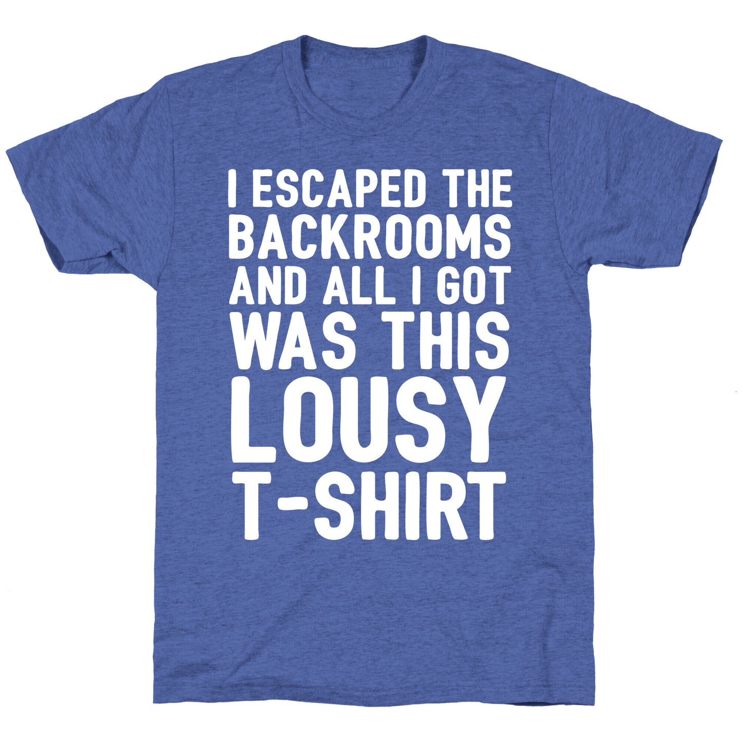 I Escaped The Backrooms And All I Got Was This Lousy T-Shirt Unisex Triblend Tee