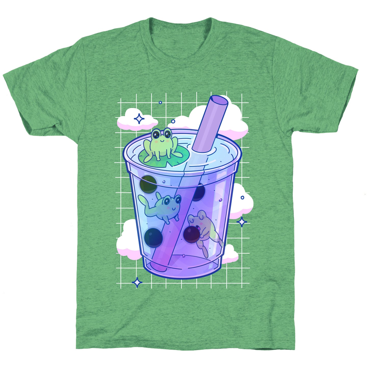 Kawaii Boba Frogs Unisex Triblend Tee