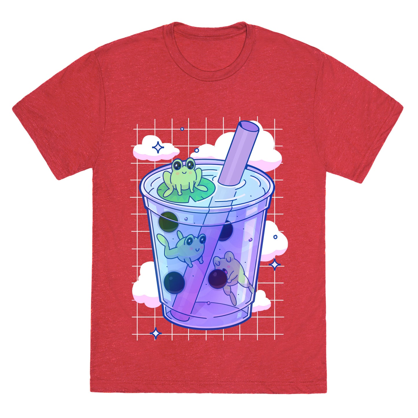 Kawaii Boba Frogs Unisex Triblend Tee