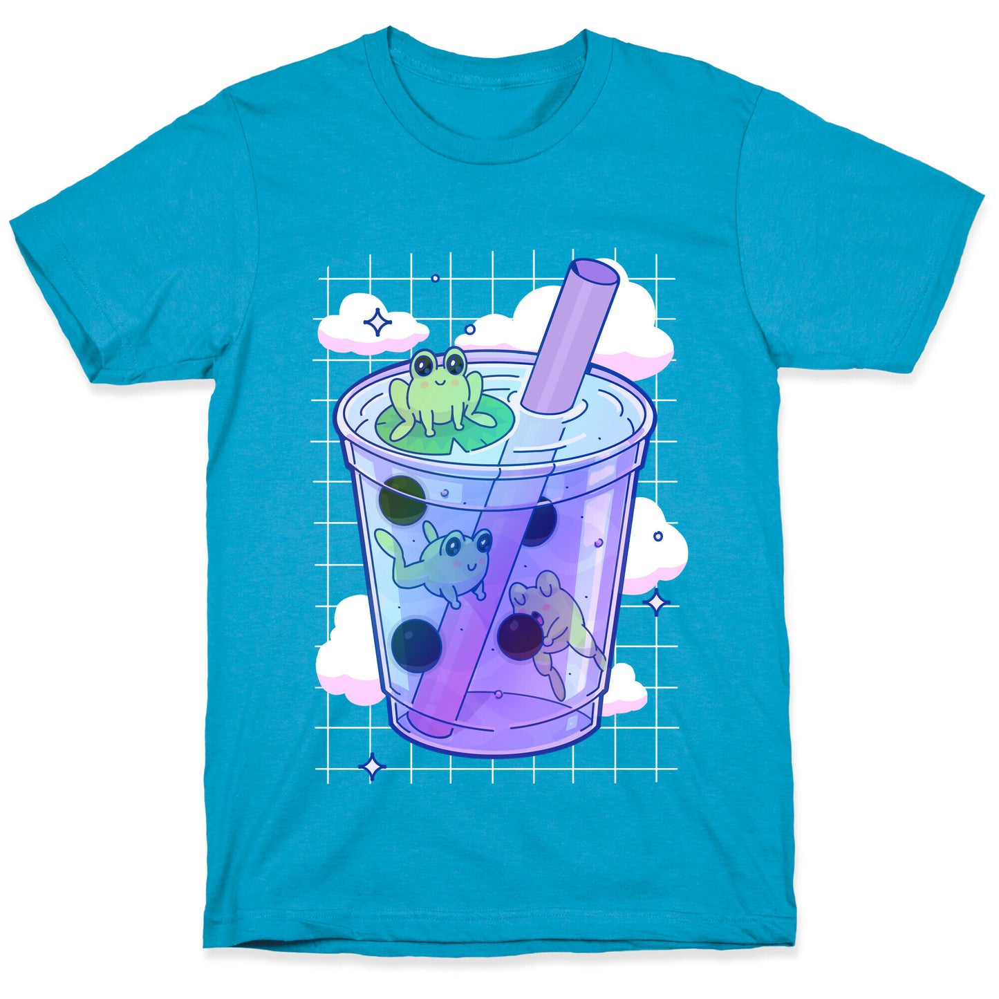 Kawaii Boba Frogs Unisex Triblend Tee