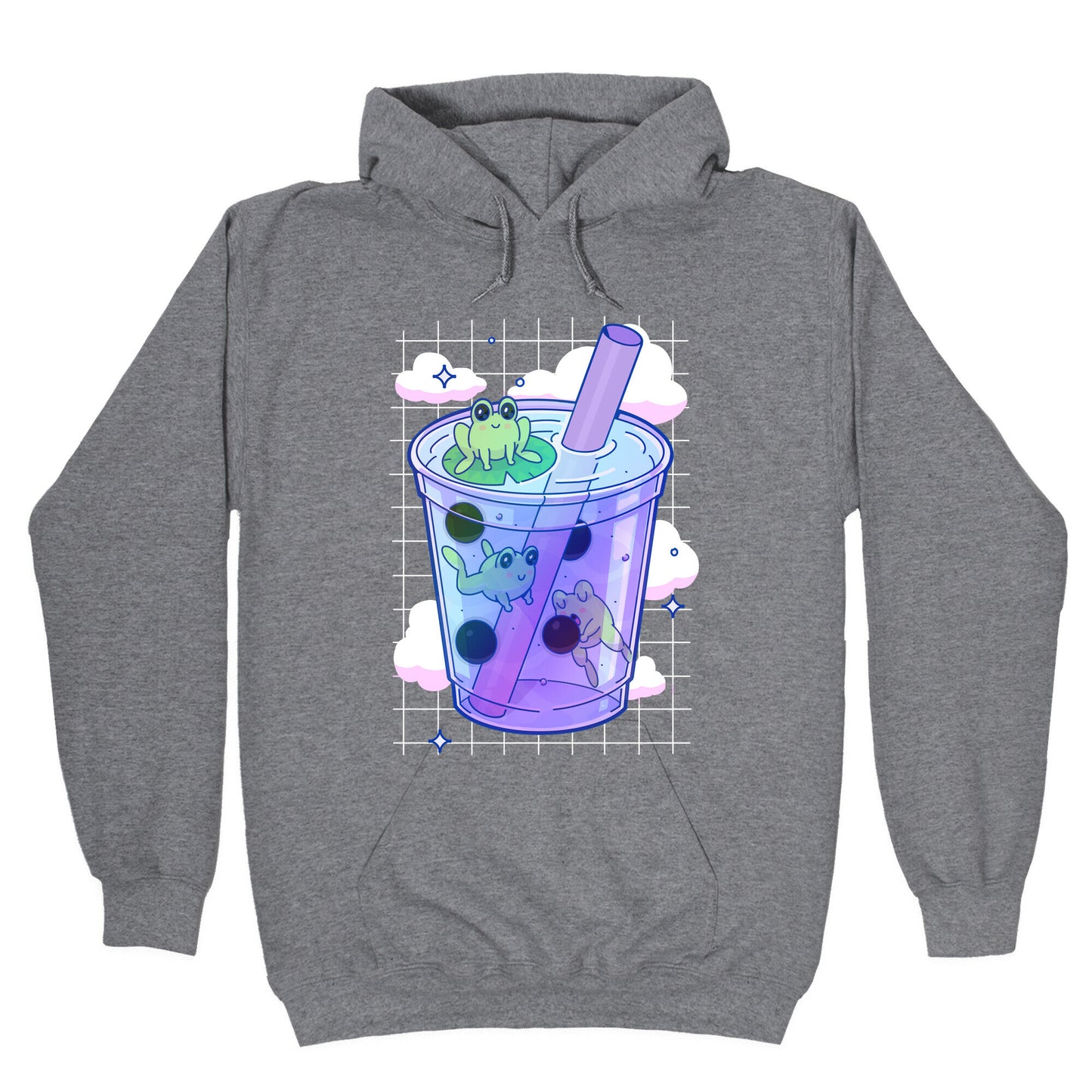 Kawaii Boba Frogs Hoodie