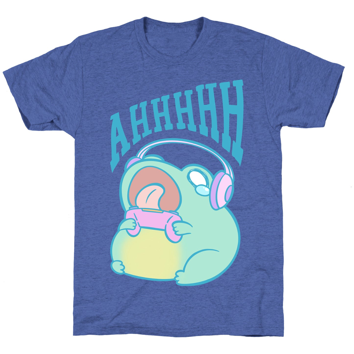 Gamer Frog Scream Unisex Triblend Tee