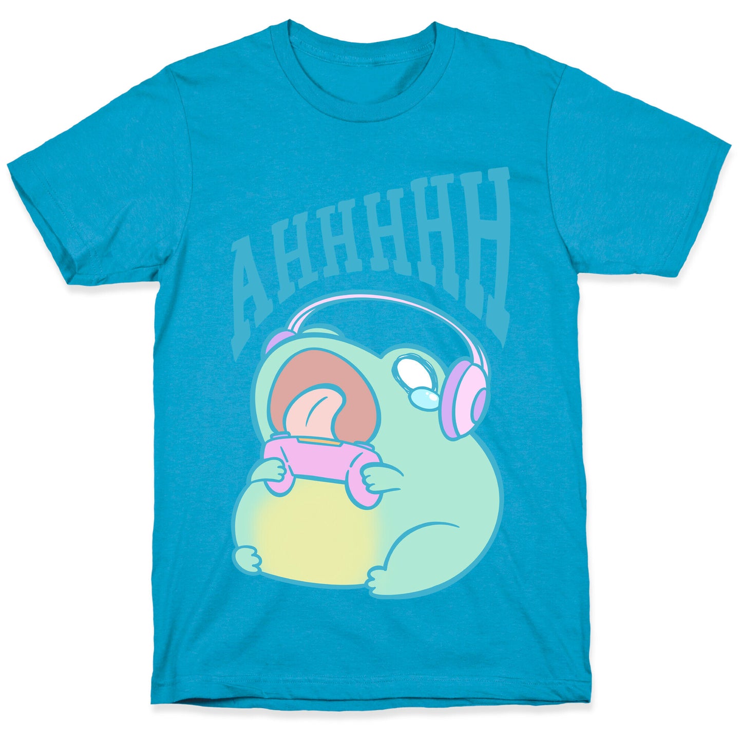 Gamer Frog Scream Unisex Triblend Tee