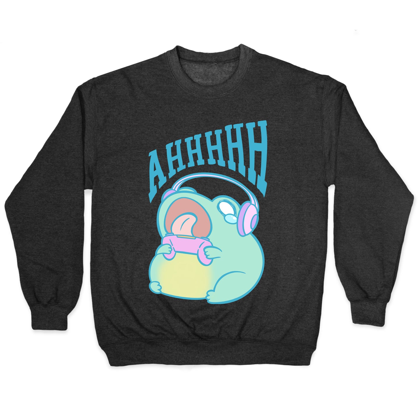 Gamer Frog Scream Crewneck Sweatshirt