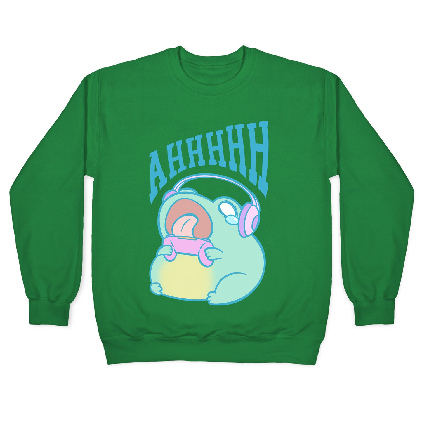 Gamer Frog Scream Crewneck Sweatshirt