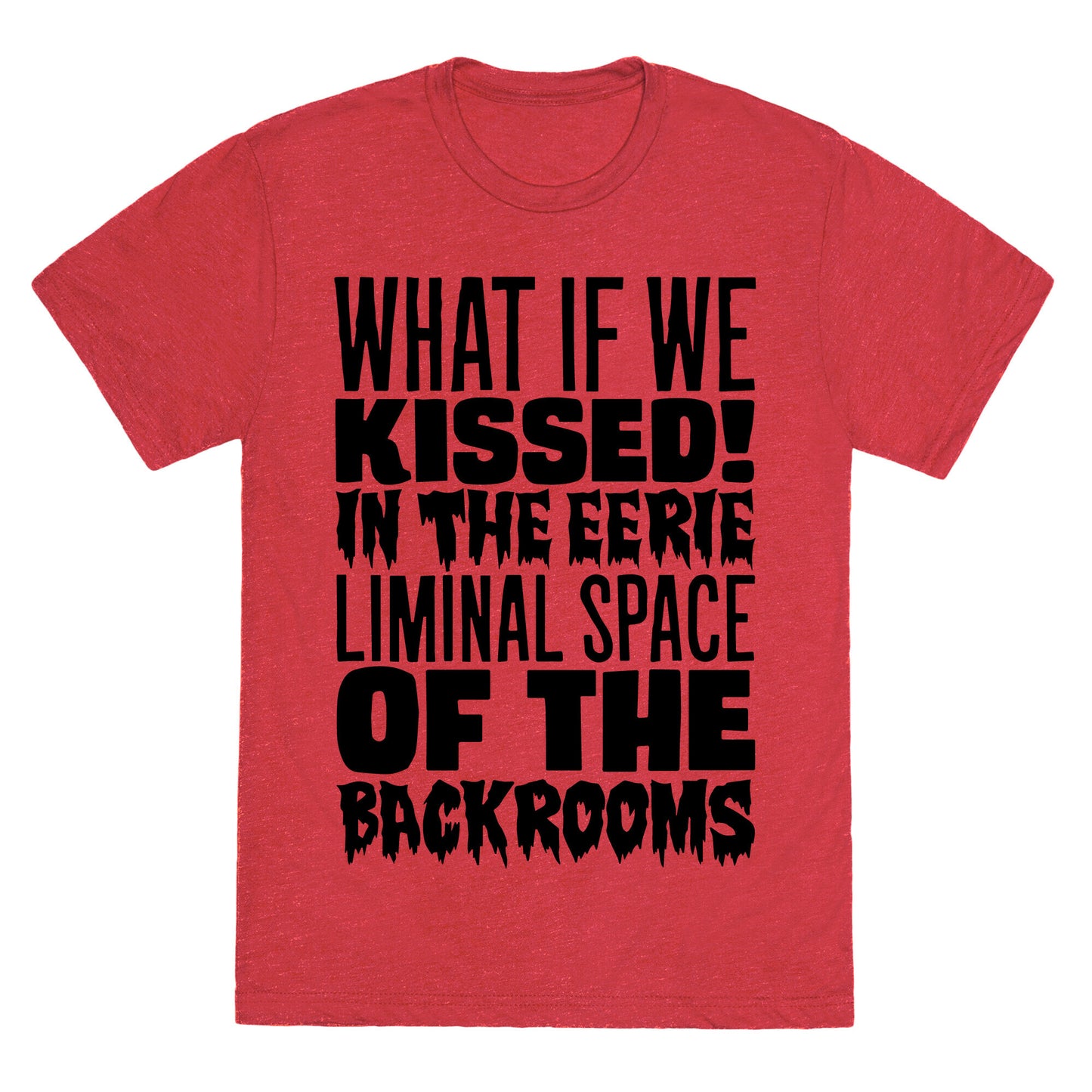 What If We Kissed In The Backrooms Unisex Triblend Tee
