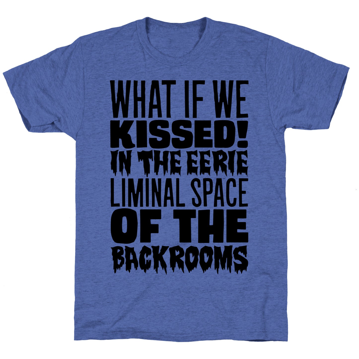What If We Kissed In The Backrooms Unisex Triblend Tee