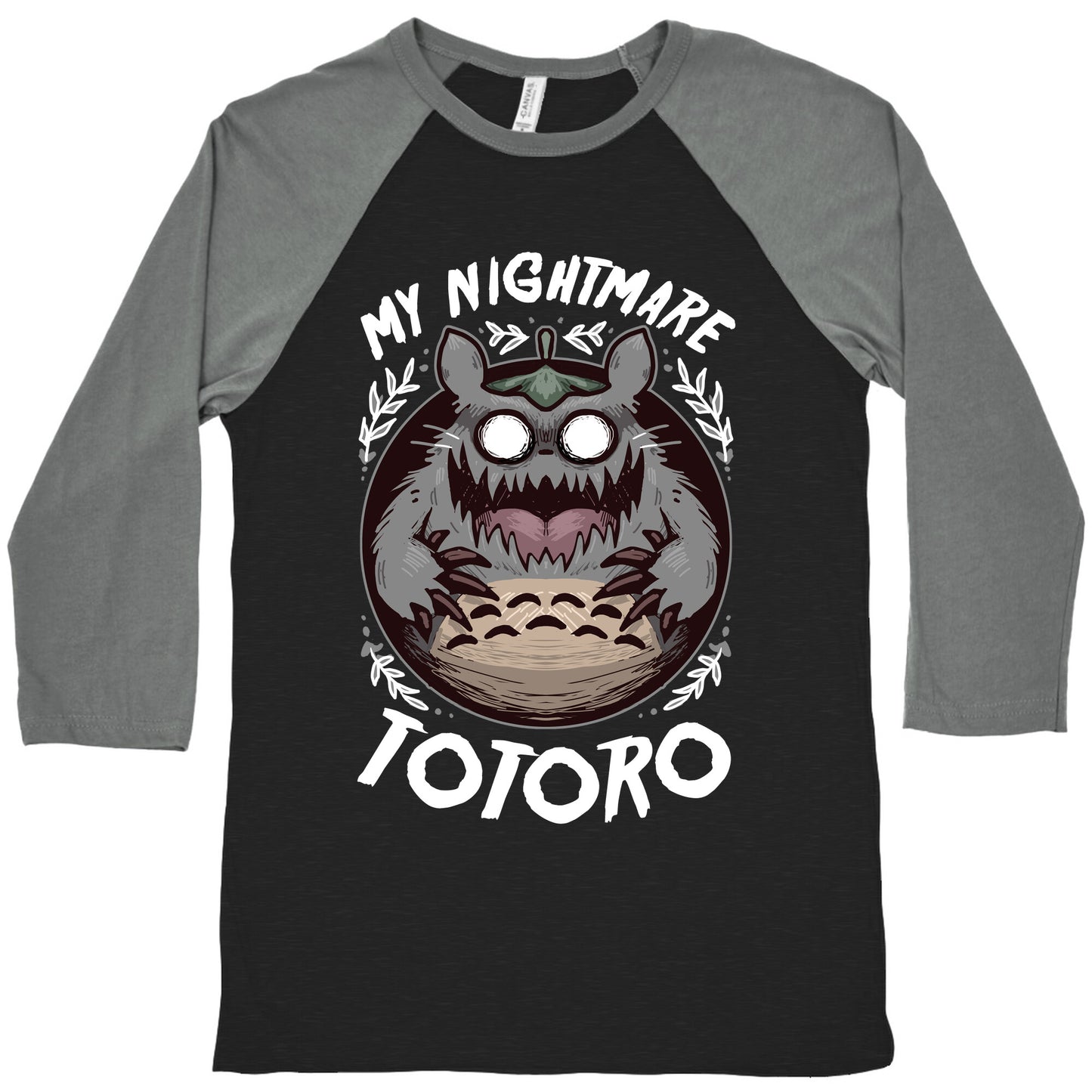 My Nightmare Totoro Baseball Tee