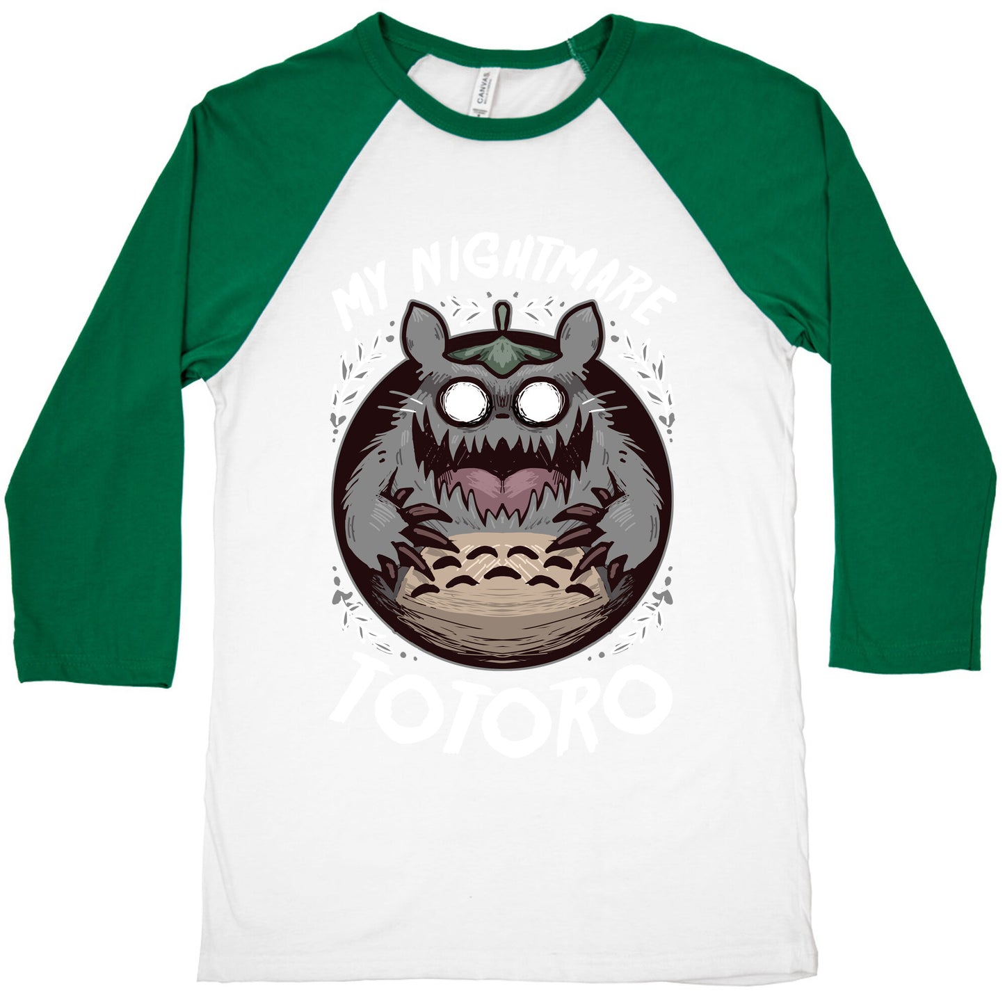 My Nightmare Totoro Baseball Tee