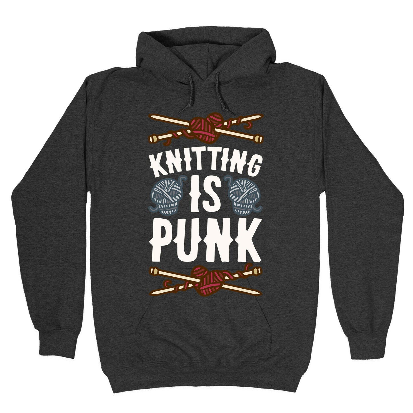 Knitting Is Punk Hoodie