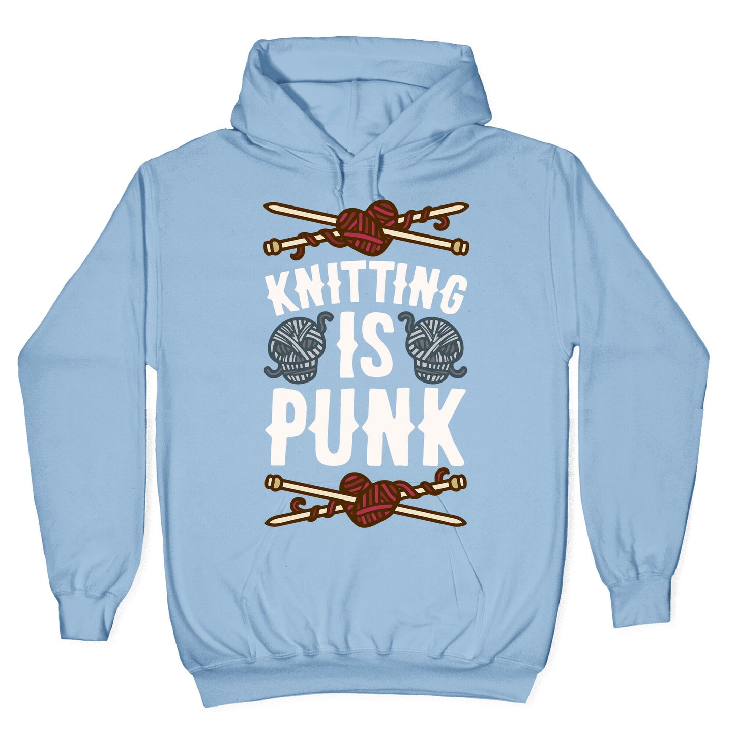 Knitting Is Punk Hoodie