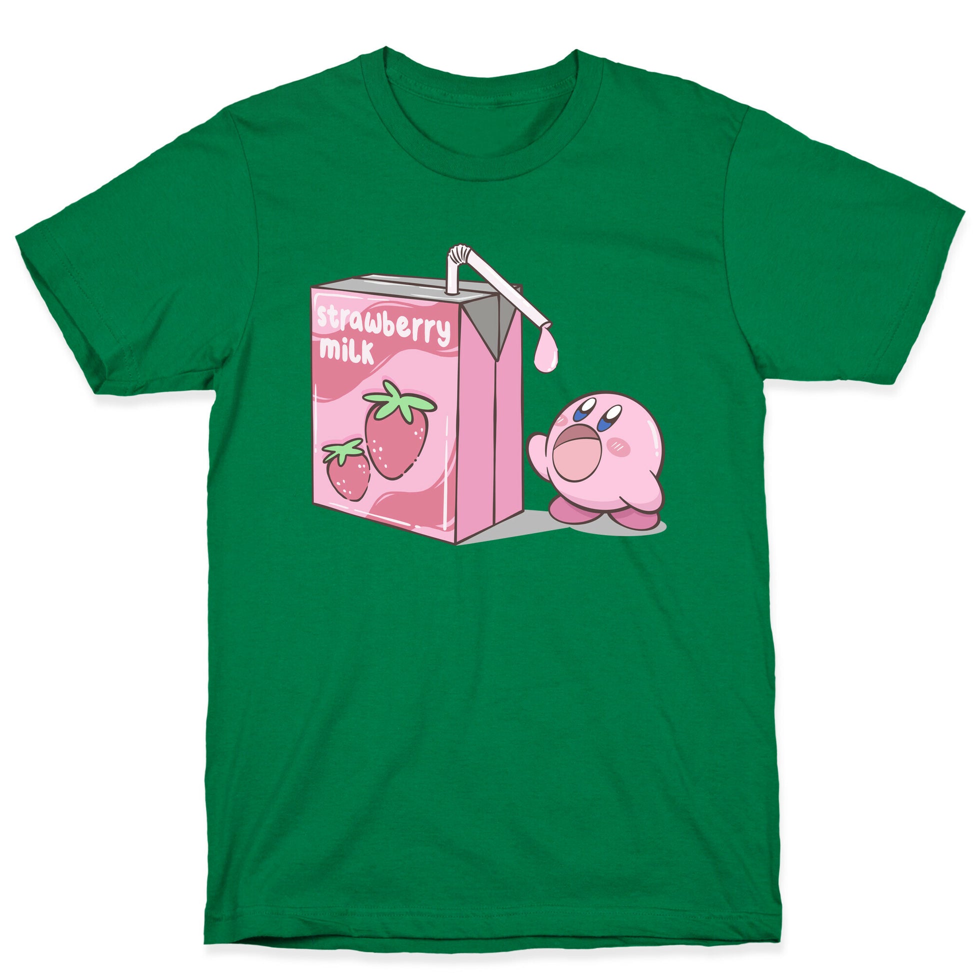 Strawberry Milk Kirby Parody T-Shirt