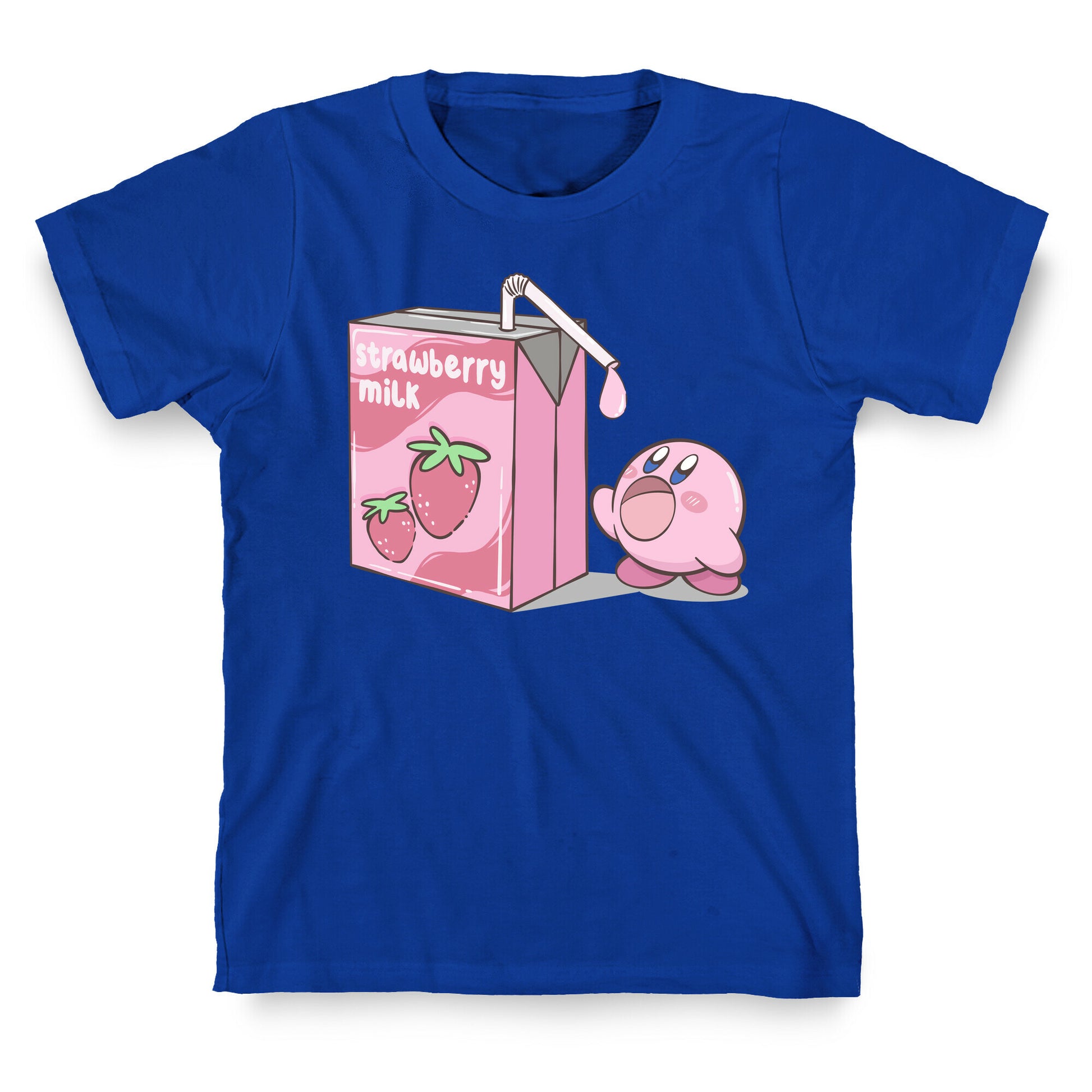 Strawberry Milk Kirby Parody T-Shirt