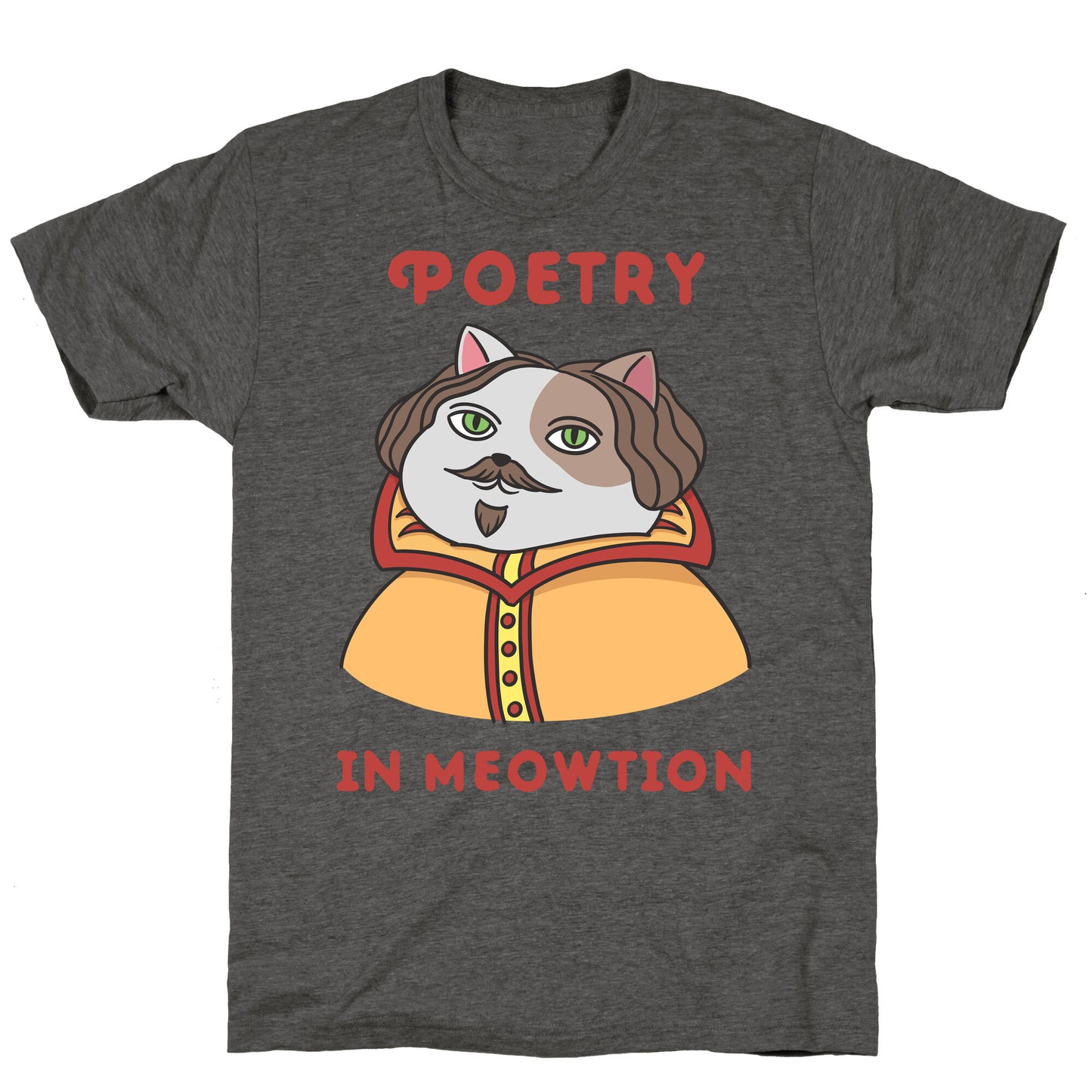 Poetry In Meowtion Parody Unisex Triblend Tee