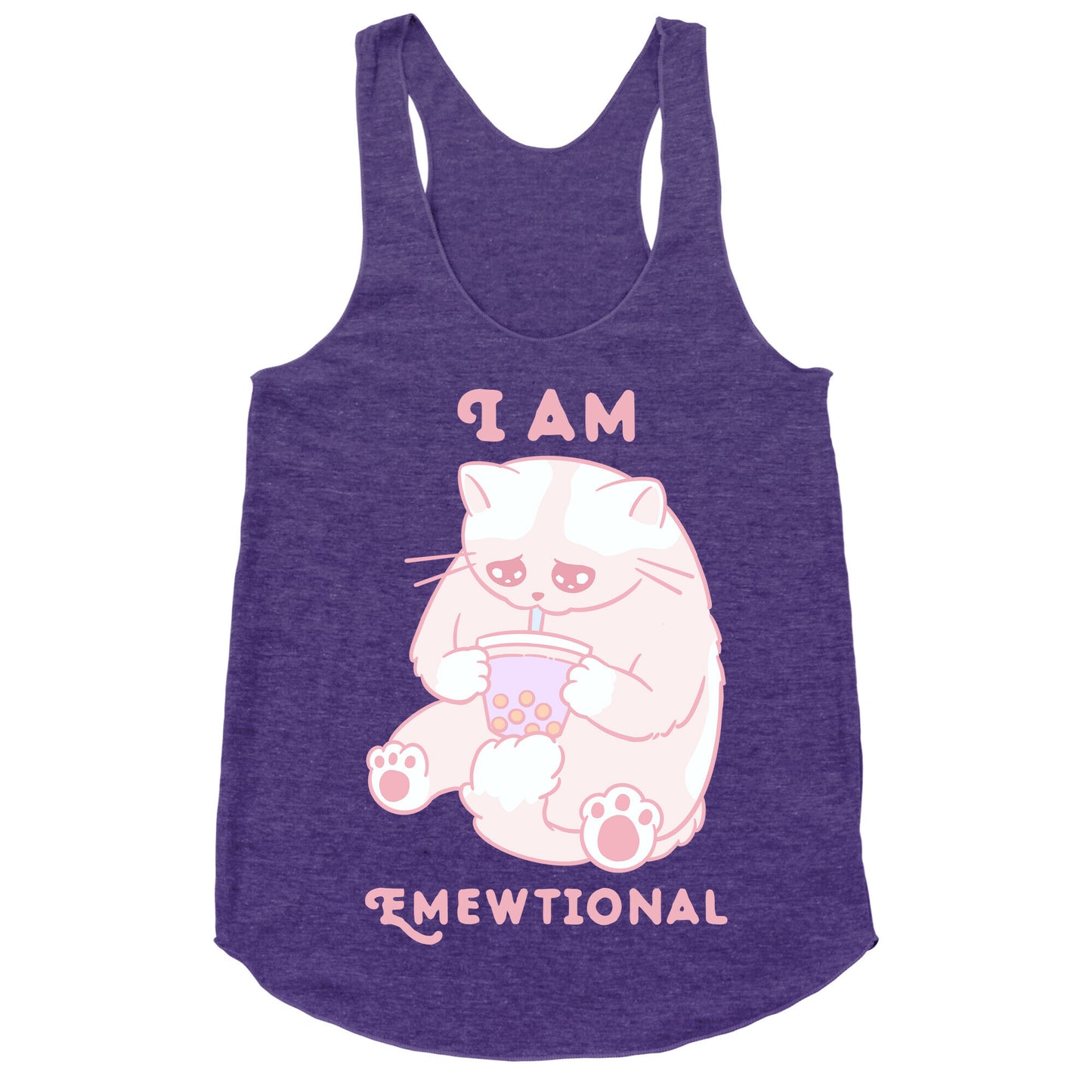 I Am Emewtional Racerback Tank