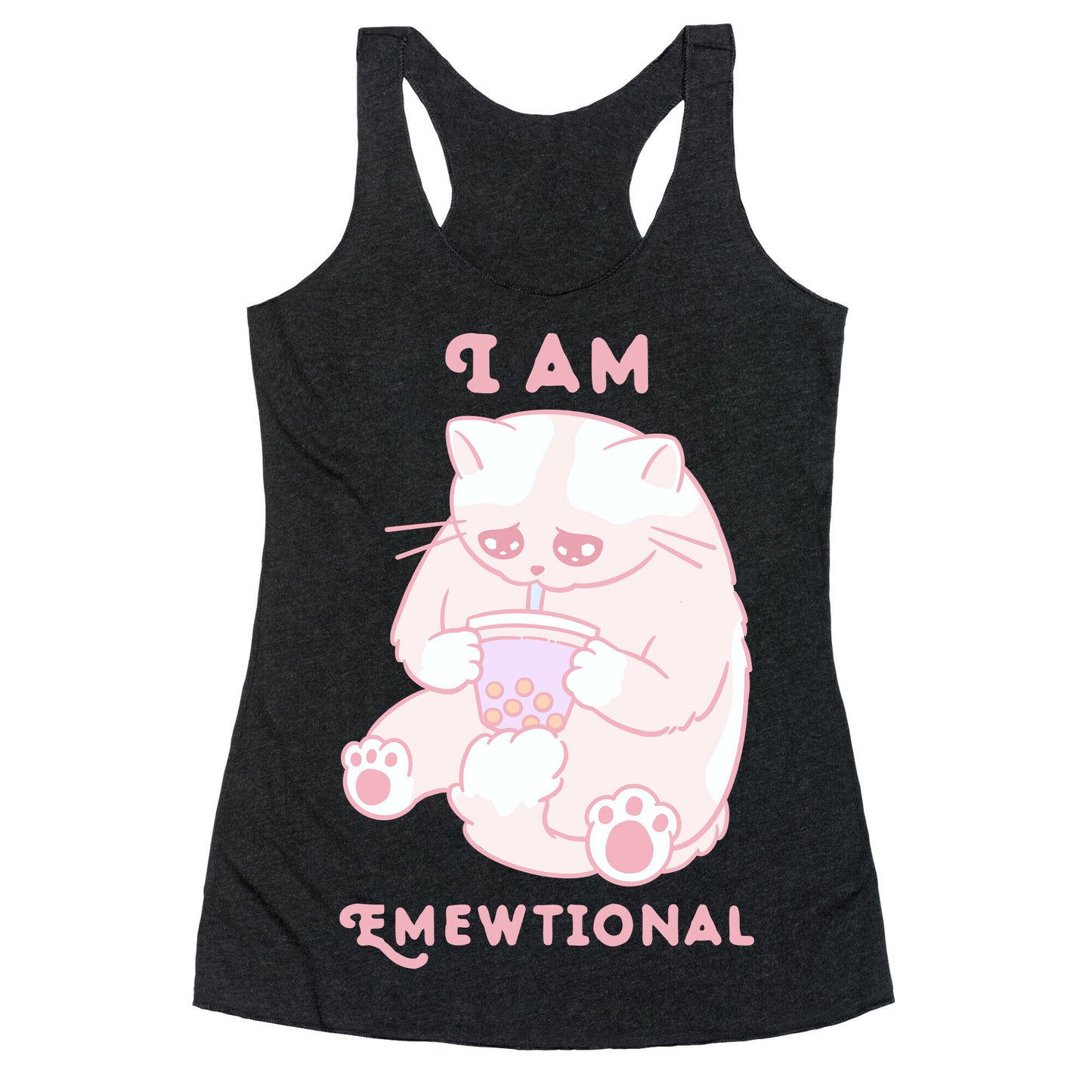 I Am Emewtional Racerback Tank