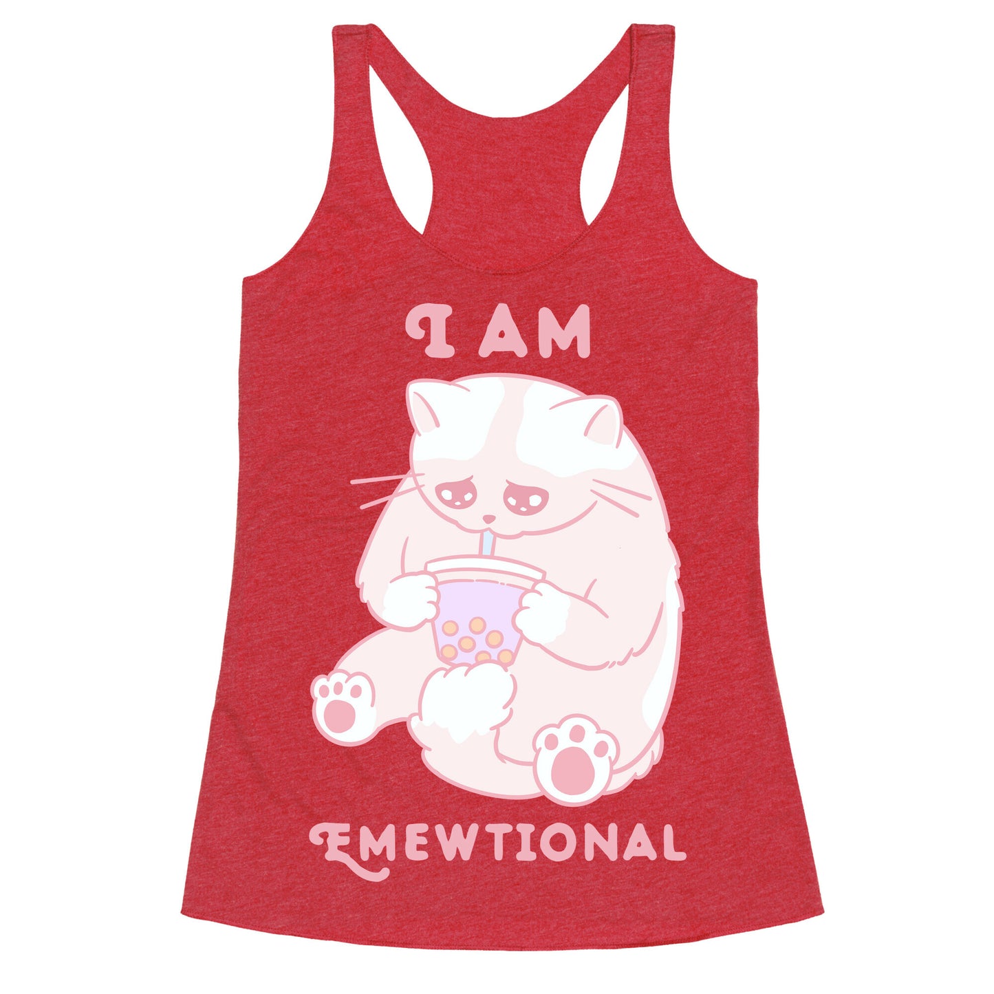 I Am Emewtional Racerback Tank