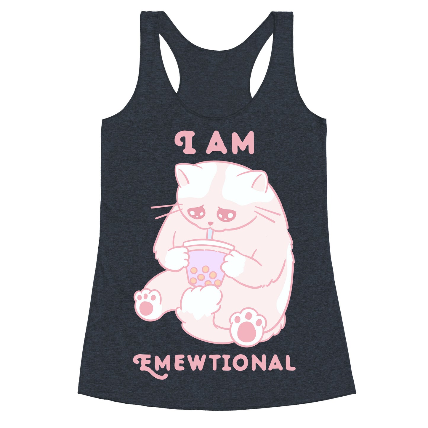 I Am Emewtional Racerback Tank