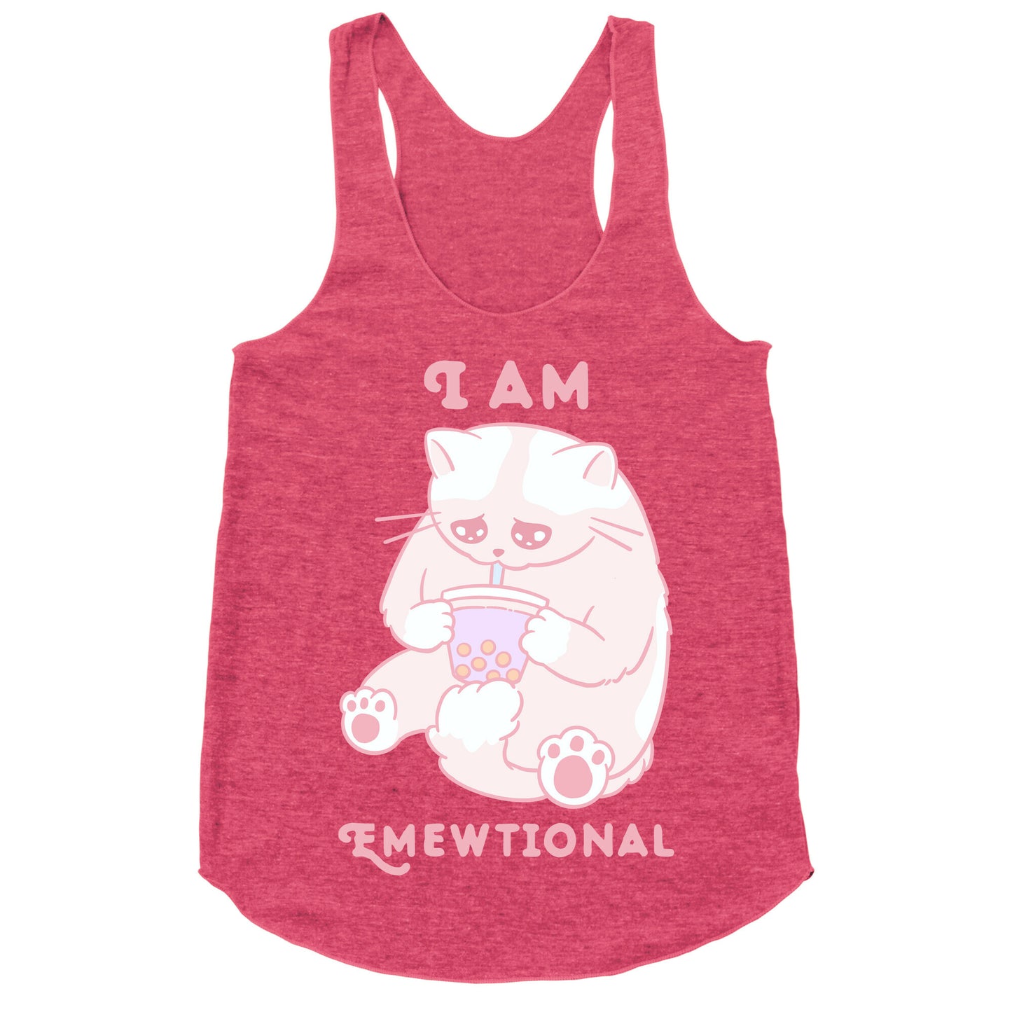 I Am Emewtional Racerback Tank