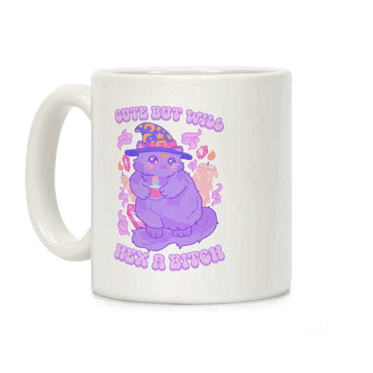 Cute But Will Hex a Bitch Cat Coffee Mug