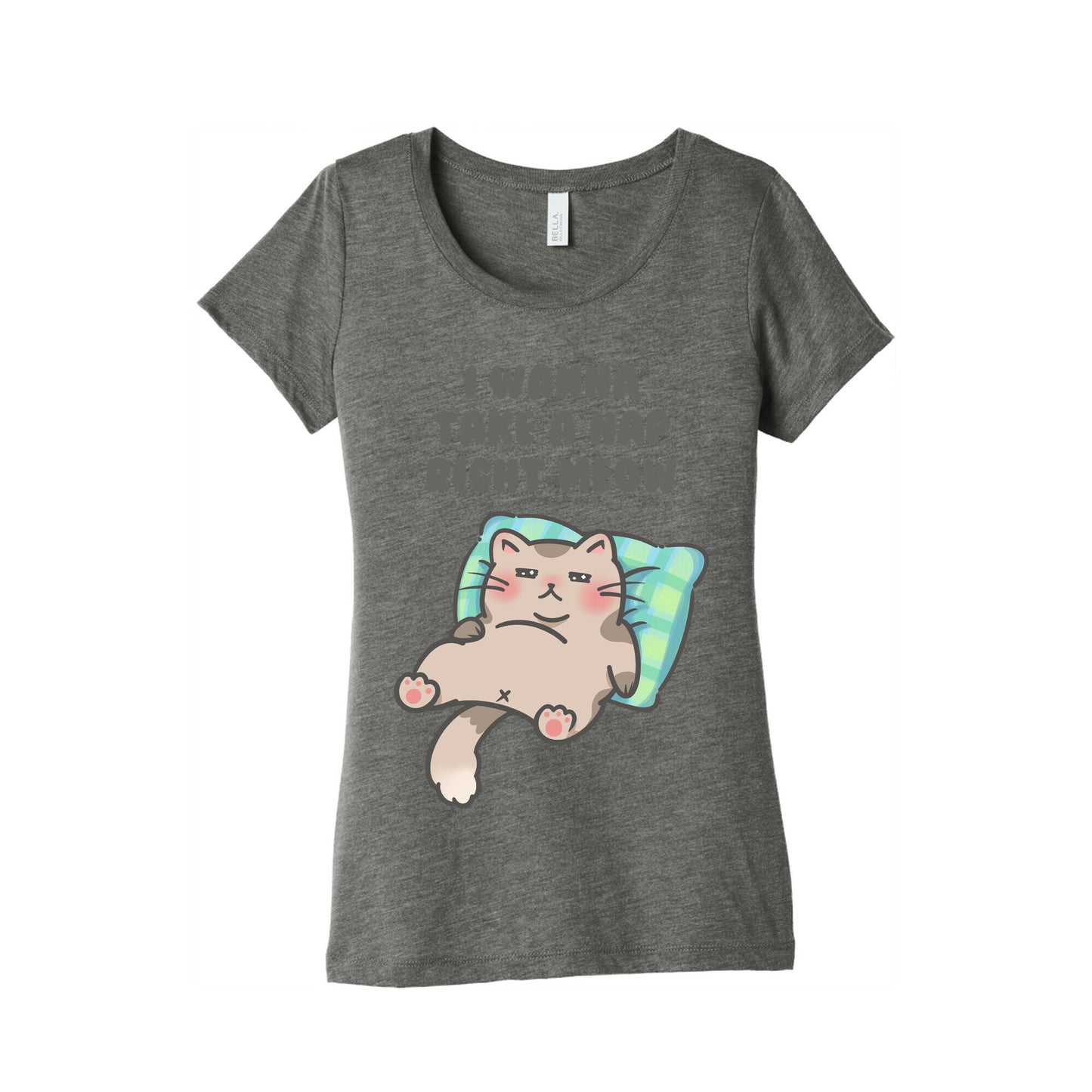 I Wanna Take A Nap Right Meow Women's Triblend Tee