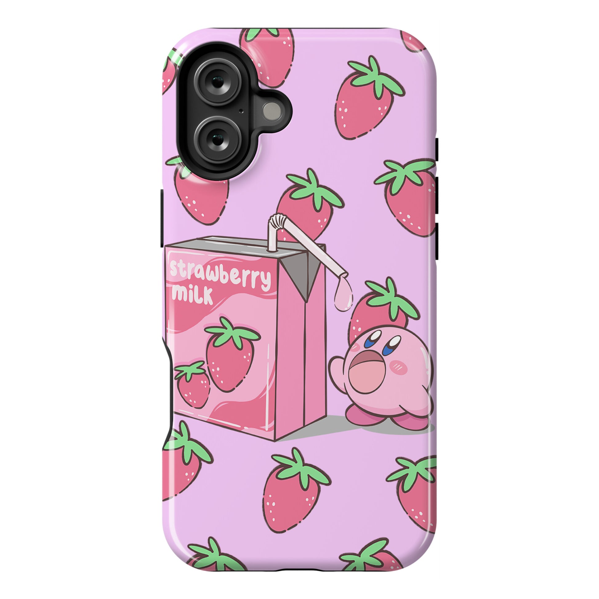 Strawberry Milk Kirby Parody Phone Case