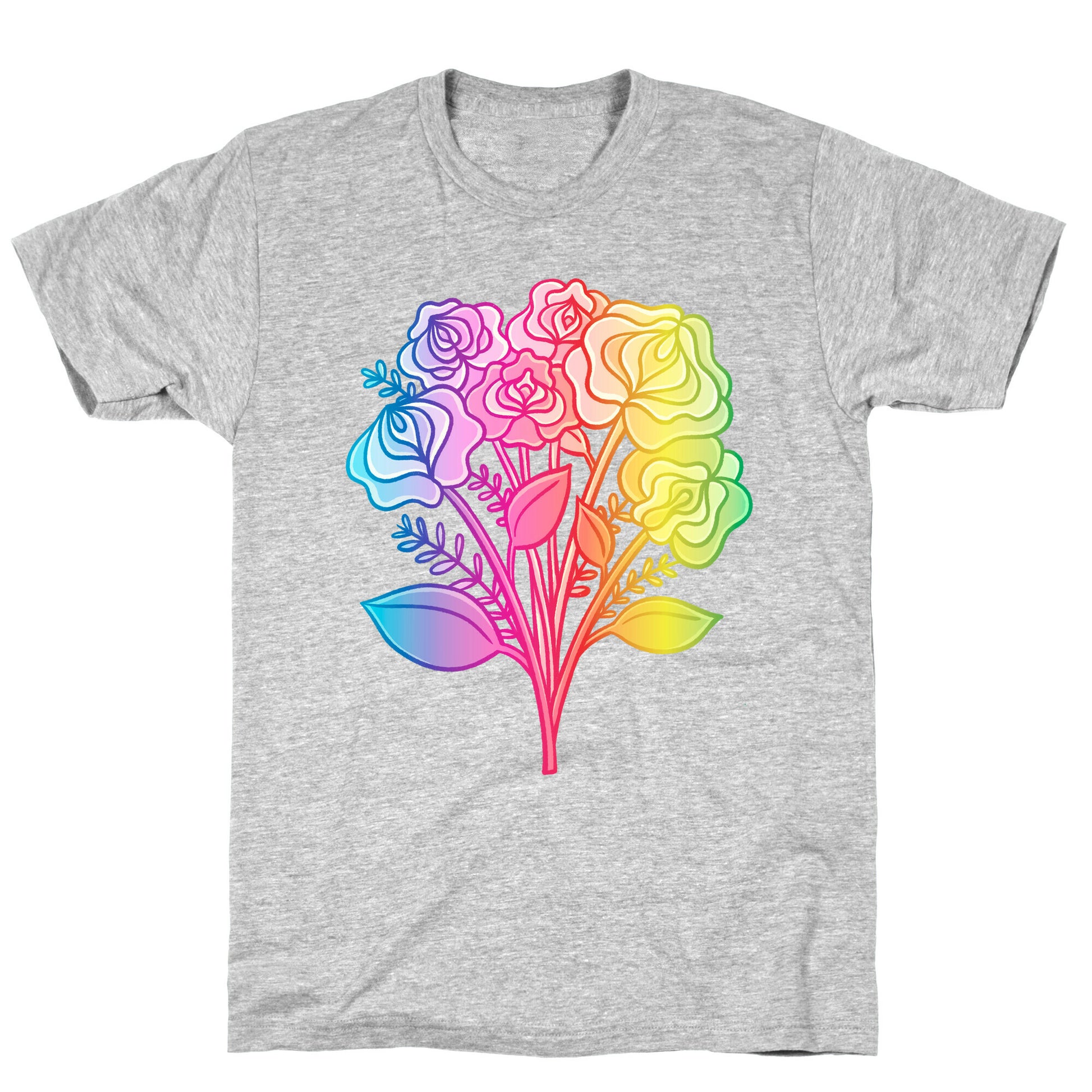Rainbow Vulva Bouquet T-Shirt