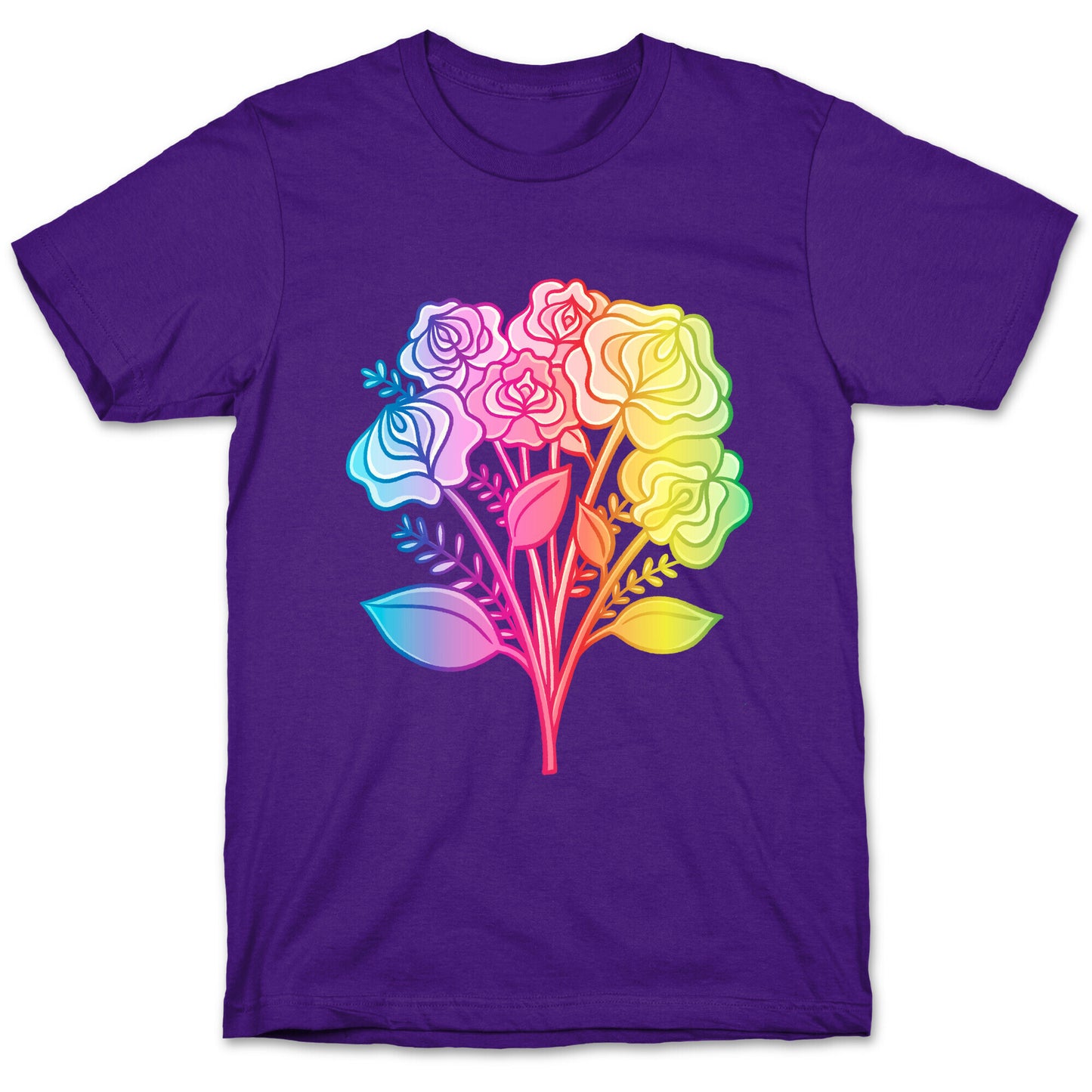 Rainbow Vulva Bouquet T-Shirt
