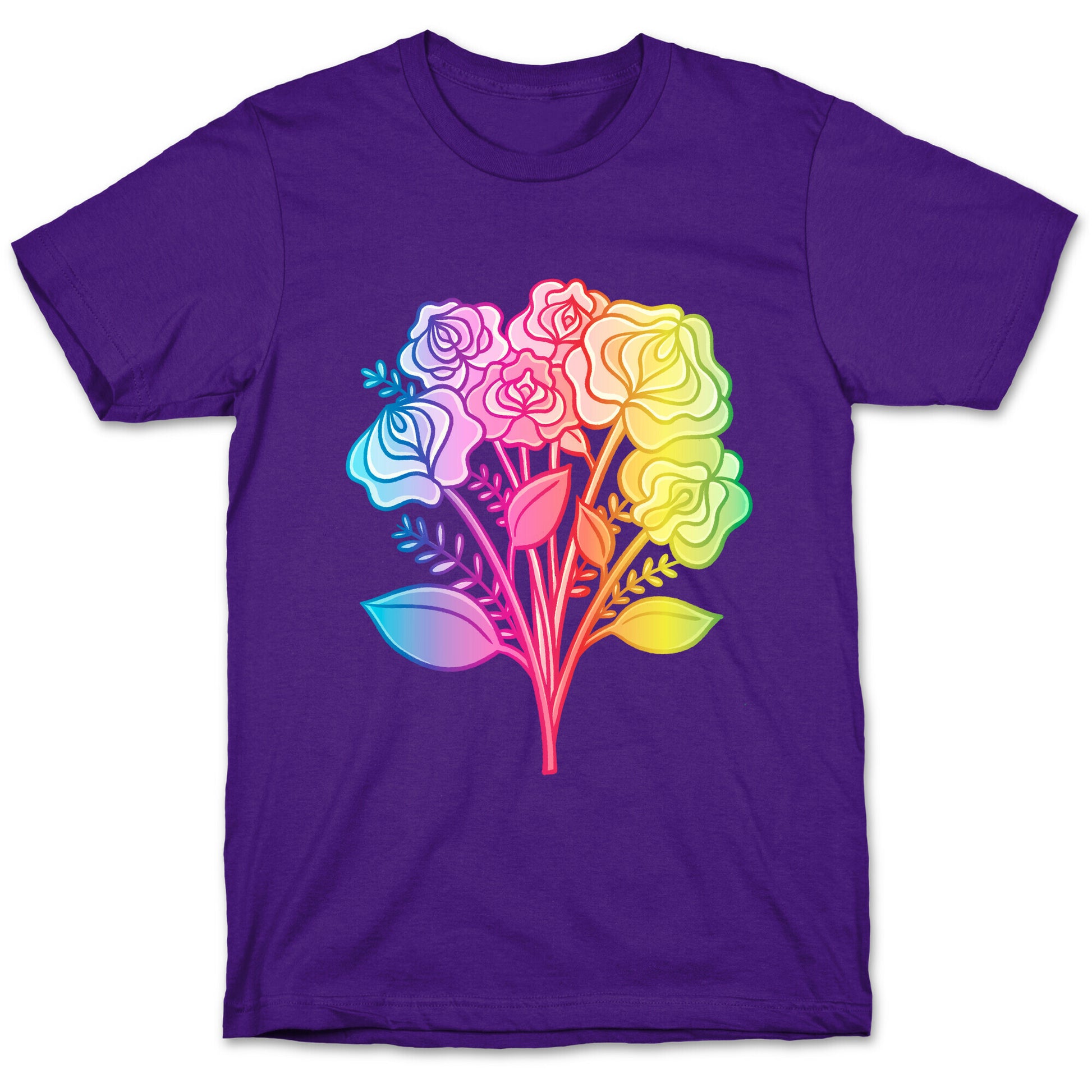 Rainbow Vulva Bouquet T-Shirt