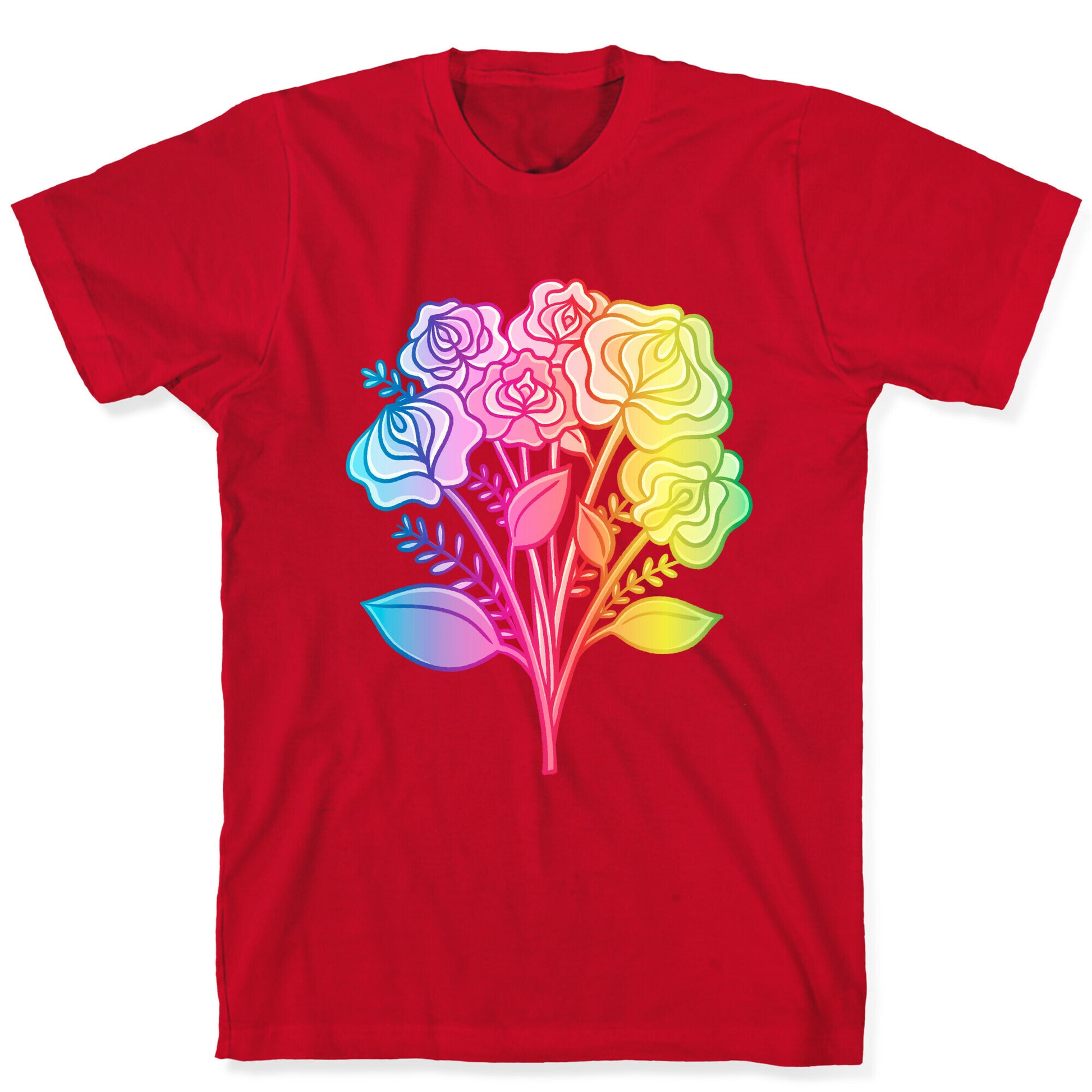Rainbow Vulva Bouquet T-Shirt