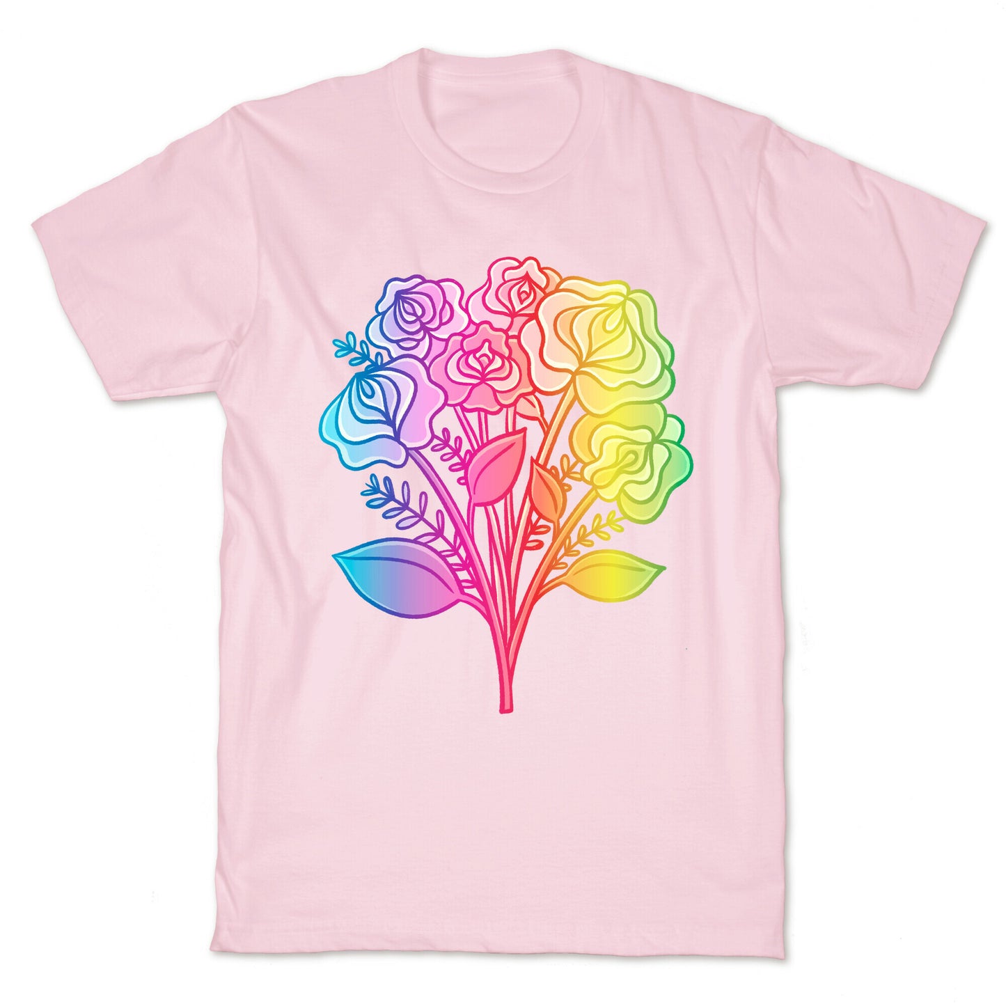 Rainbow Vulva Bouquet T-Shirt