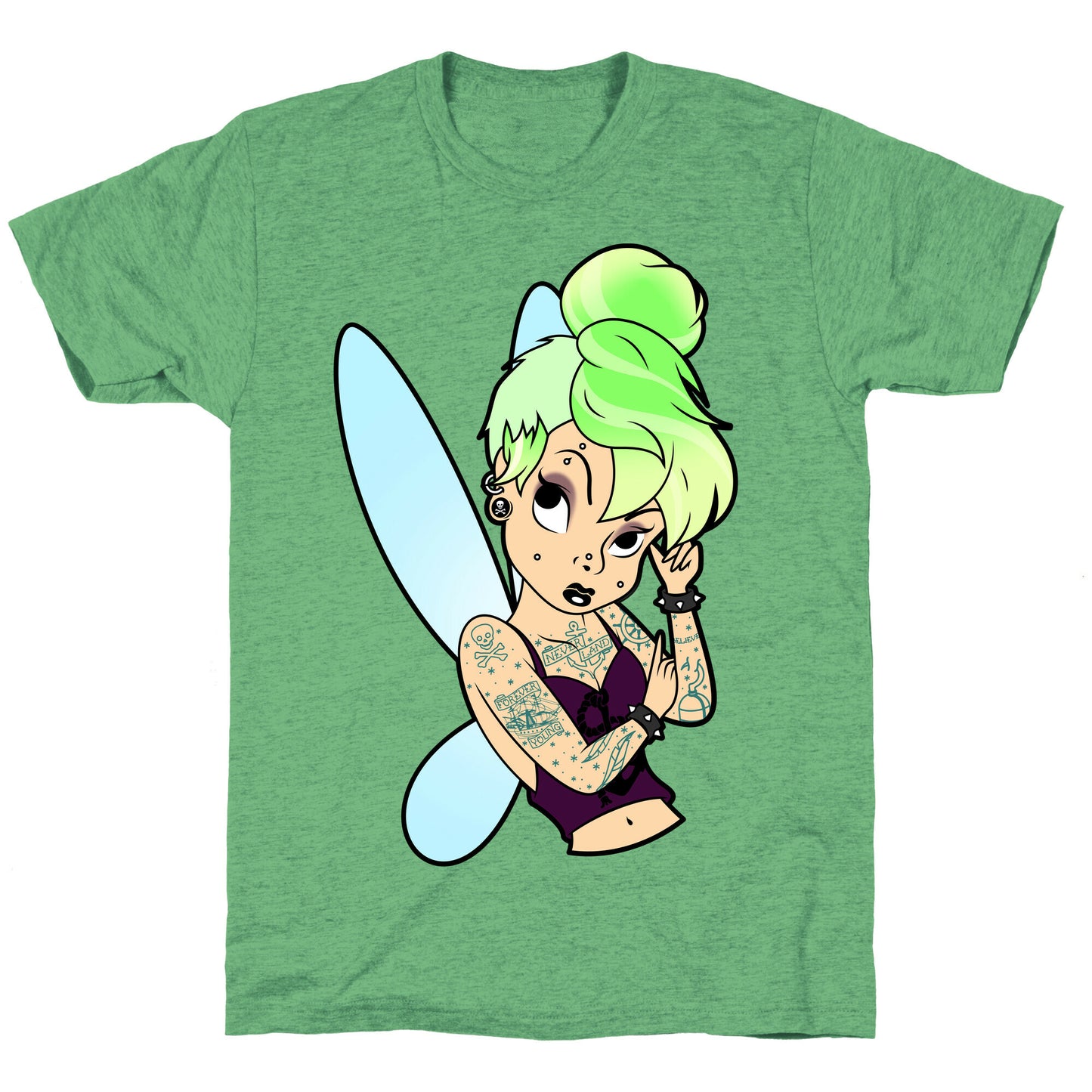 Punk Tinkerbell Unisex Triblend Tee