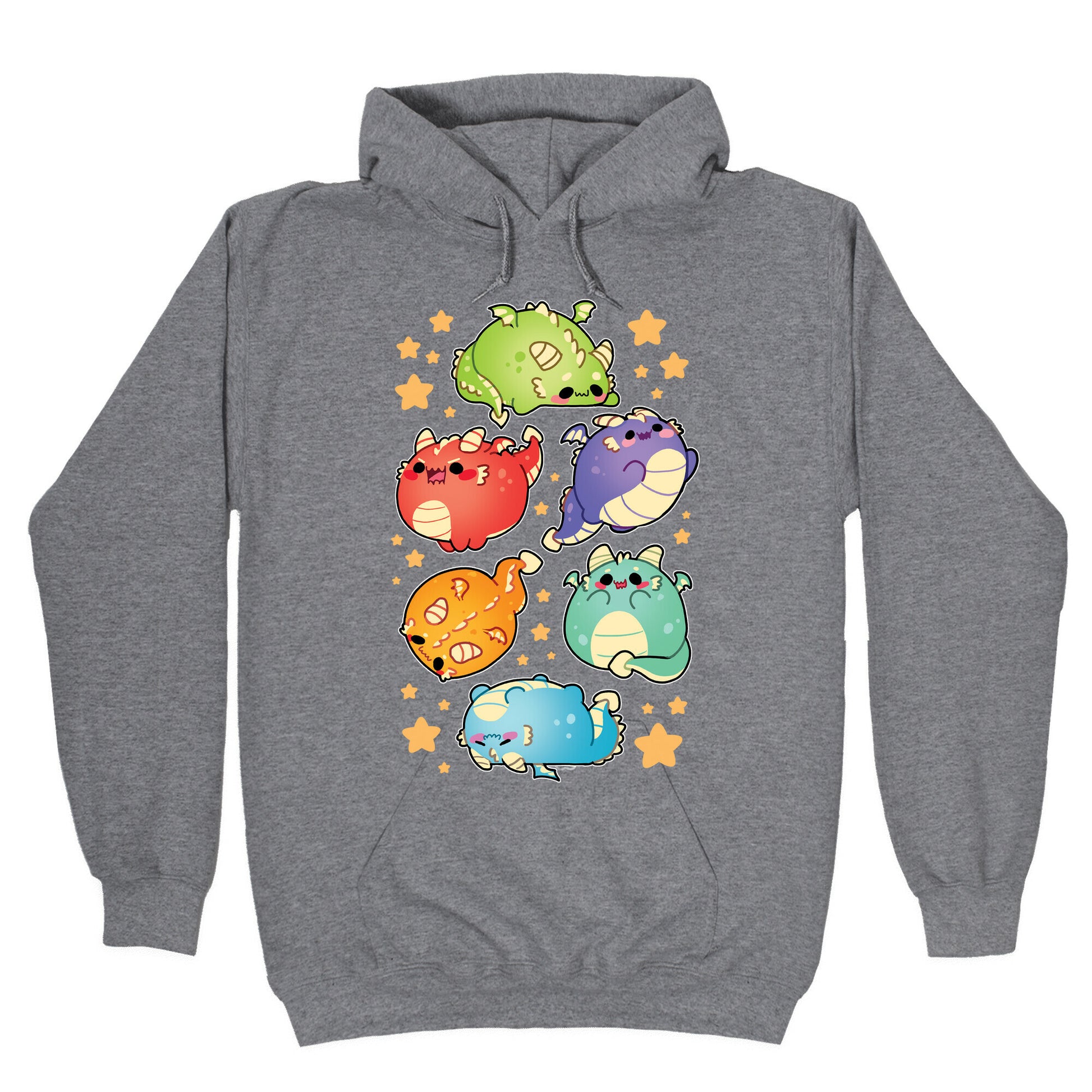 Kawaii Dragons Pattern Hoodie