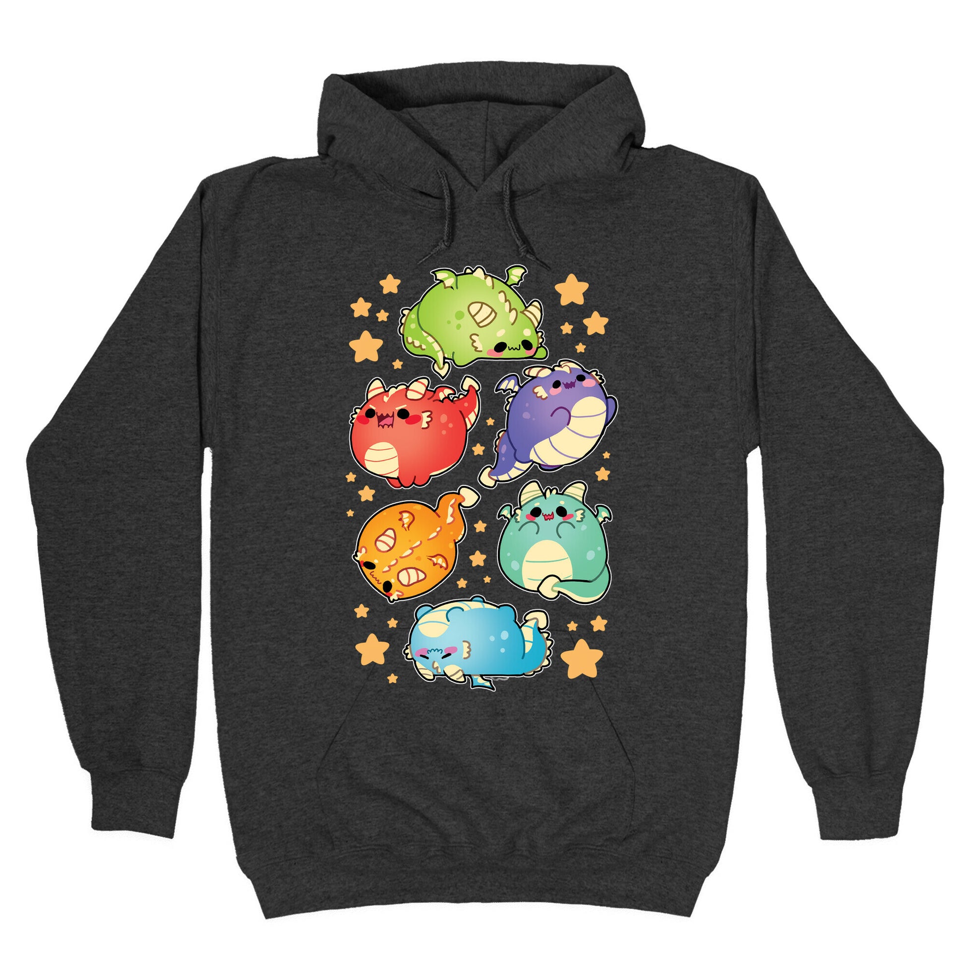 Kawaii Dragons Pattern Hoodie