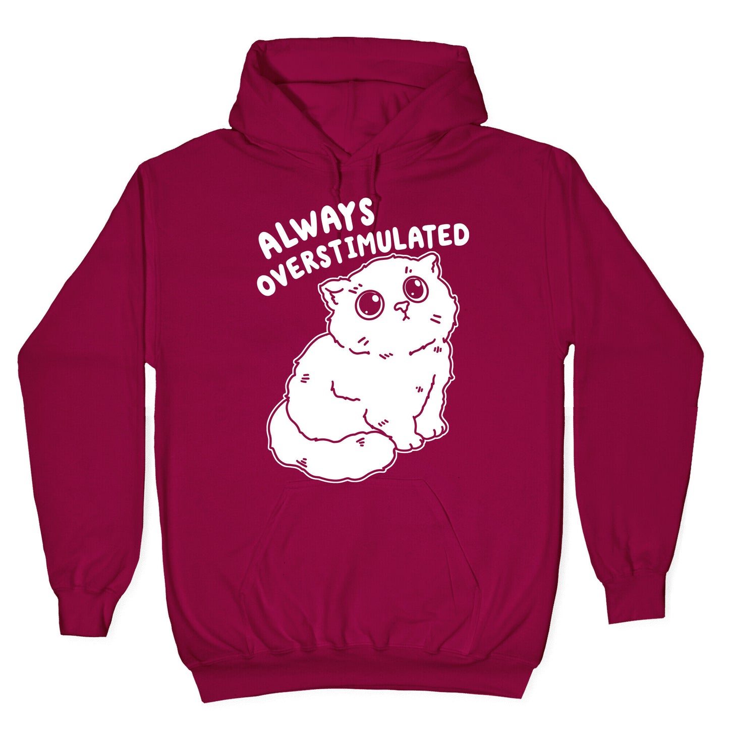 Always Overstimulated Cat Hoodie