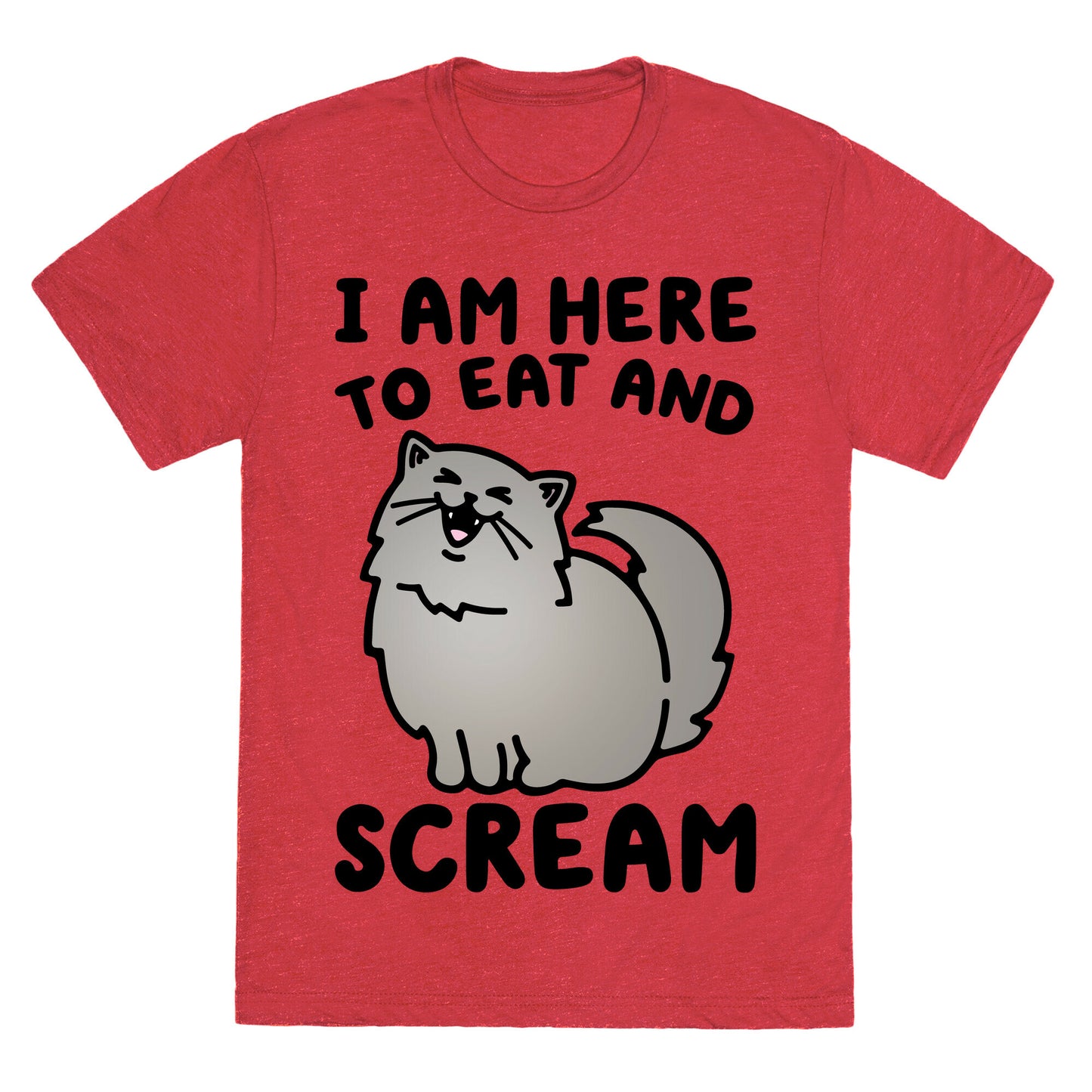 I Am Here To Eat and Scream Unisex Triblend Tee