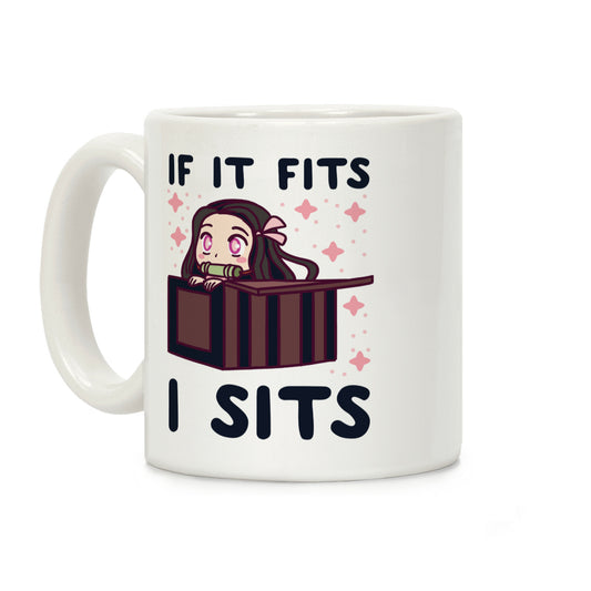 If It Fits, I Sits (Nezuko) Coffee Mug