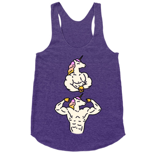 Majestic Buff Unicorn Racerback Tank